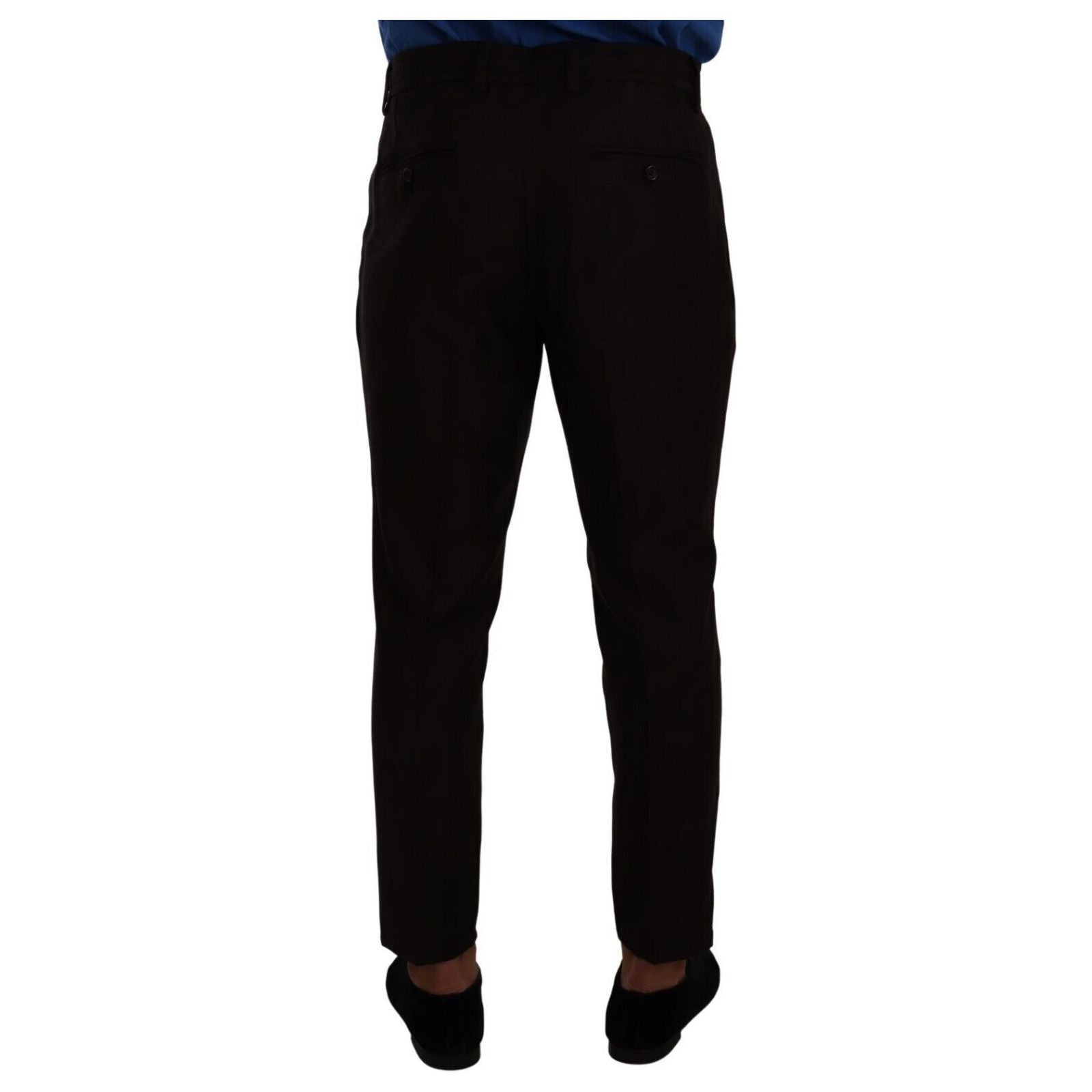 Dolce & Gabbana Burgundy Wool Jogger Pants
