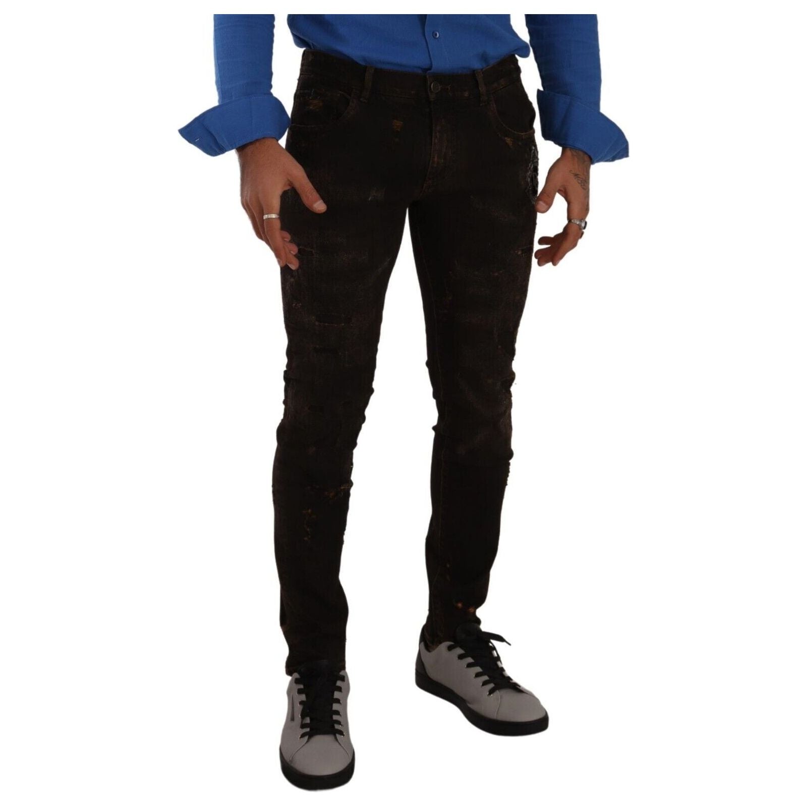 Dolce & Gabbana Blue Cotton Denim Elegance Jeans