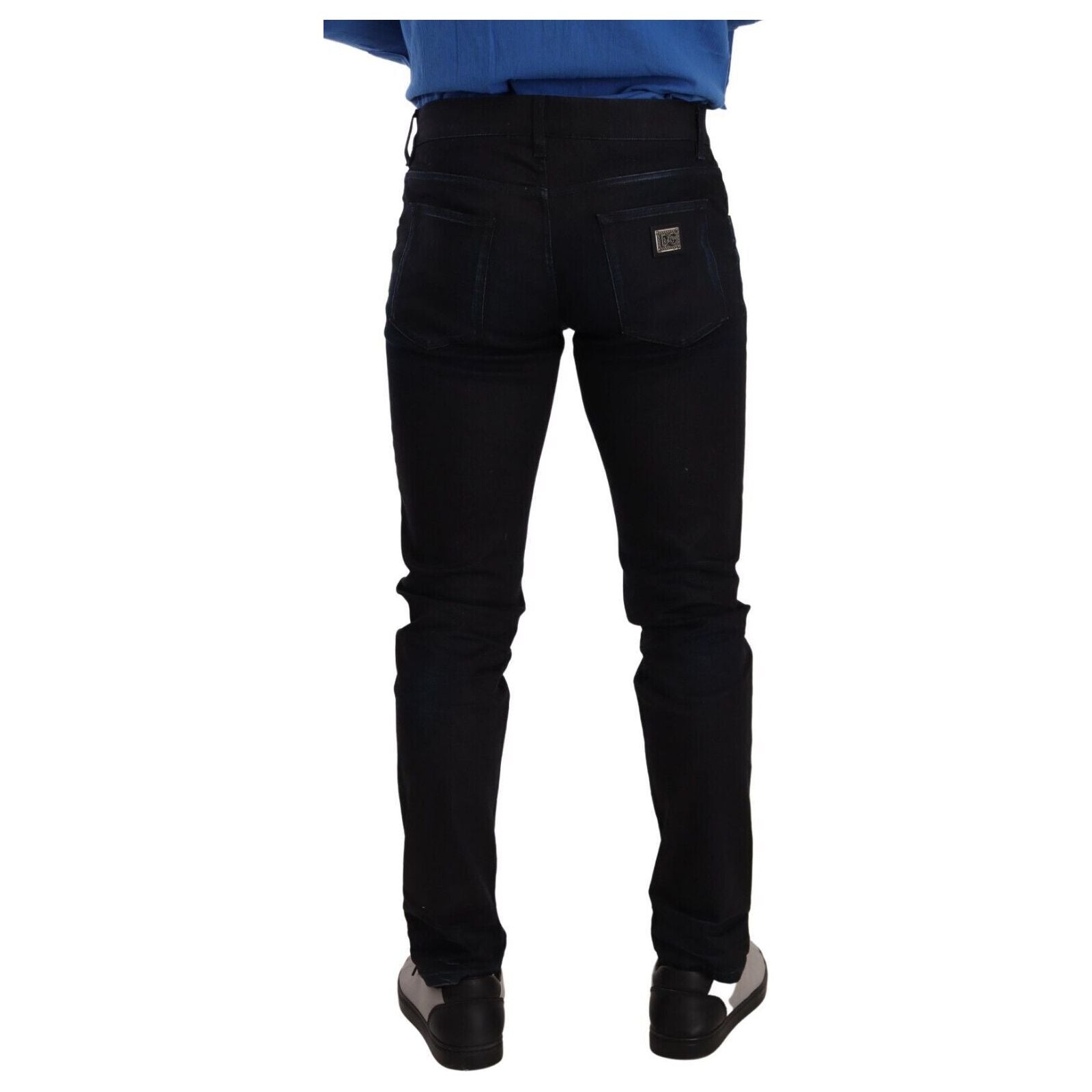 Dolce & Gabbana Dark Blue Denim Slim Fit Jeans