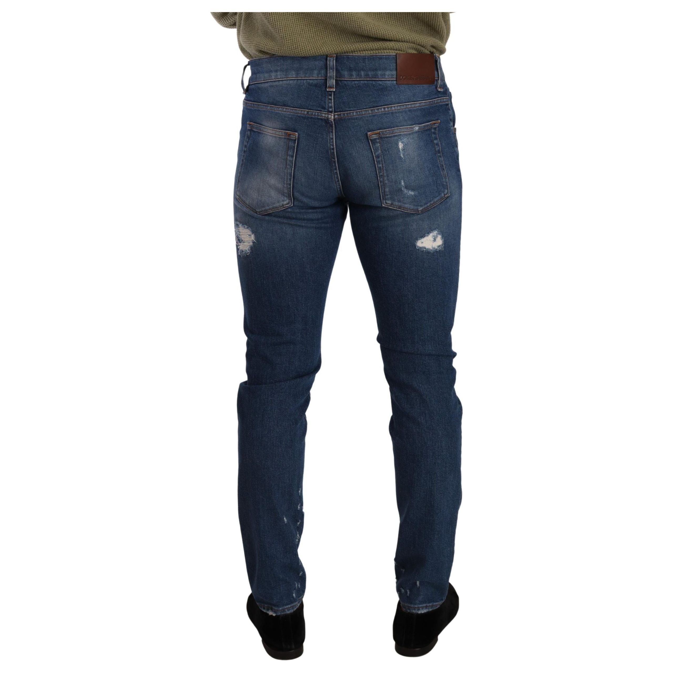 Dolce & Gabbana Blue Cotton Denim Jeans