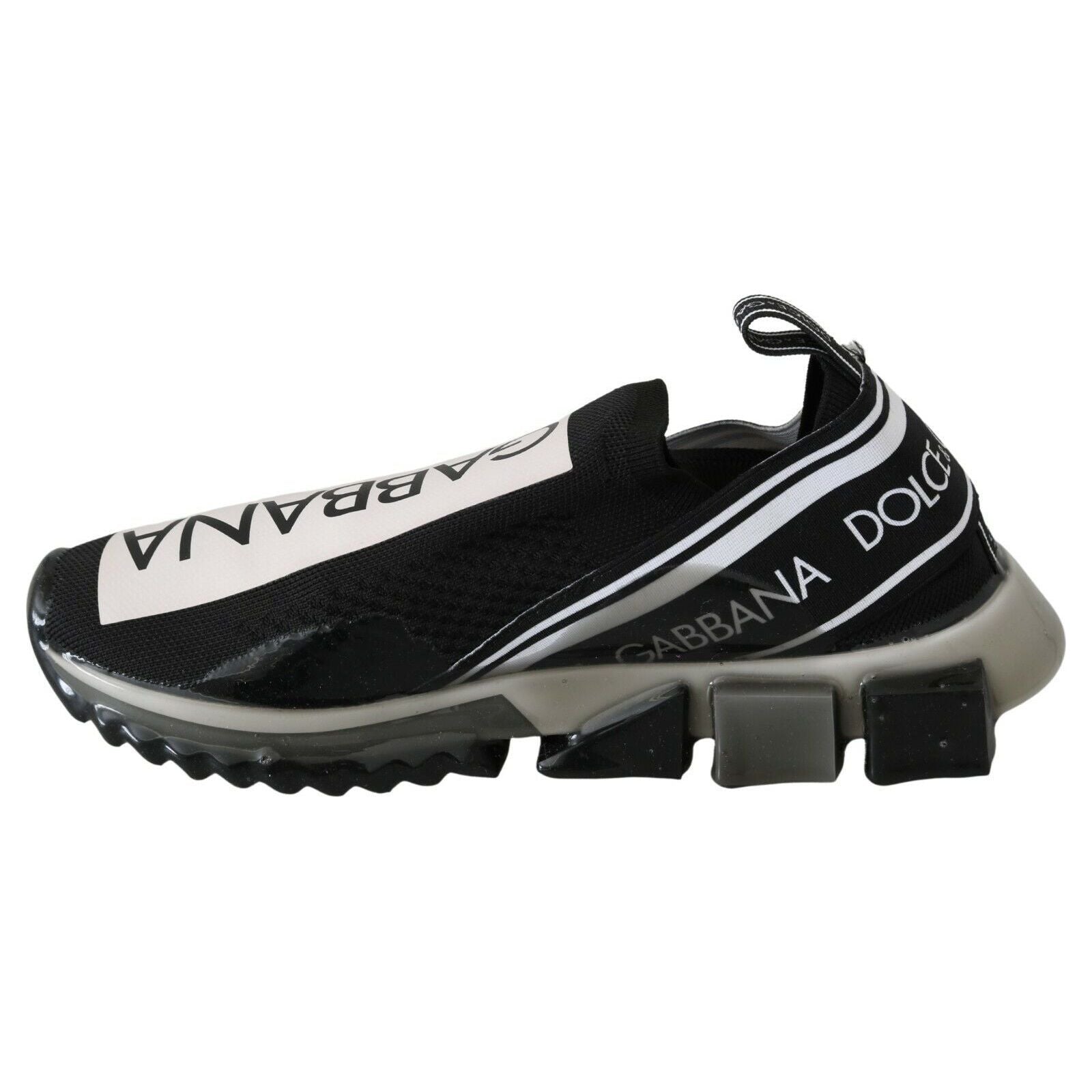 Dolce & Gabbana Black Leather Casual Sport Sneakers Elegance