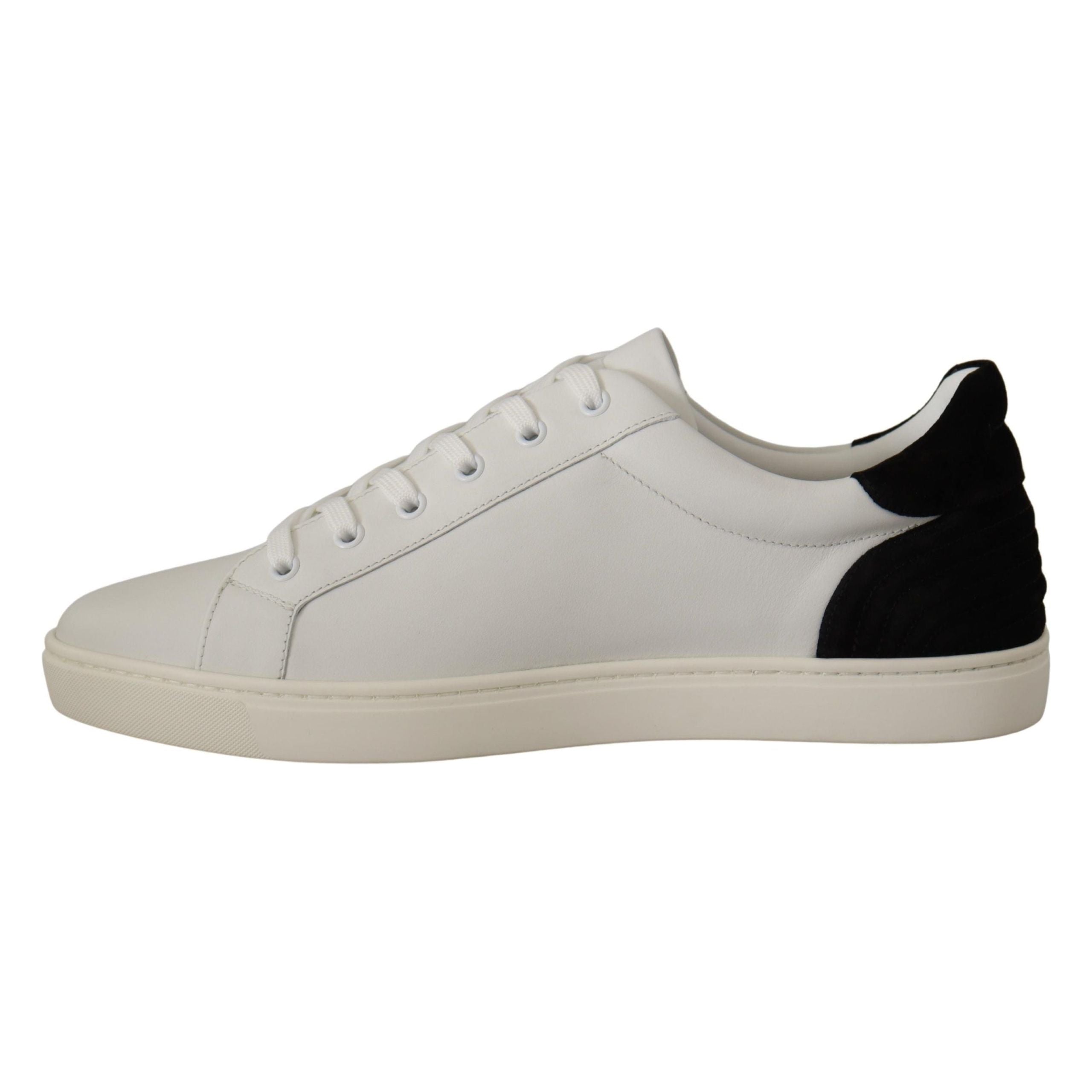 Dolce & Gabbana White Leather Sneakers - Luxury Footwear