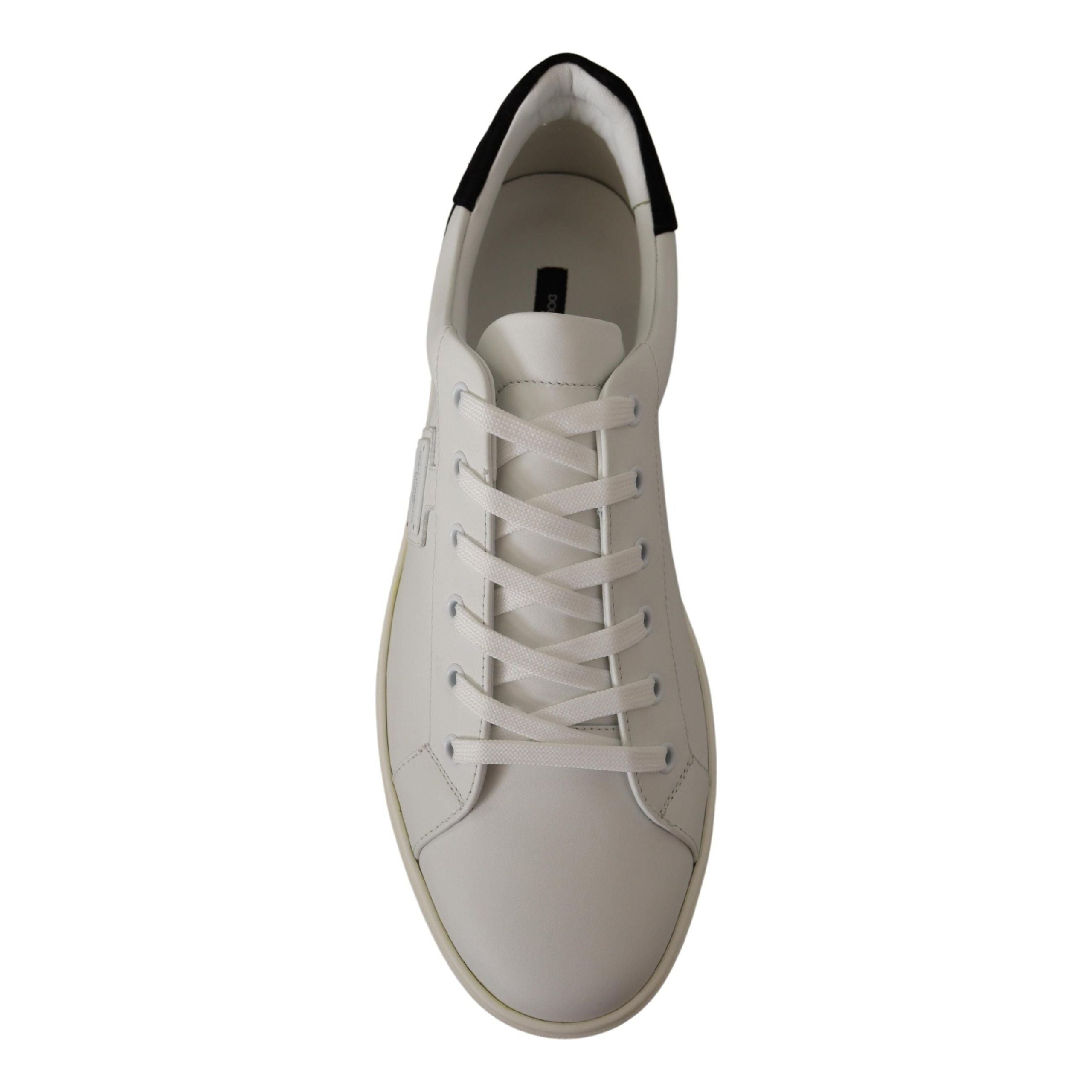 Dolce & Gabbana White Leather Sneakers - Luxury Footwear