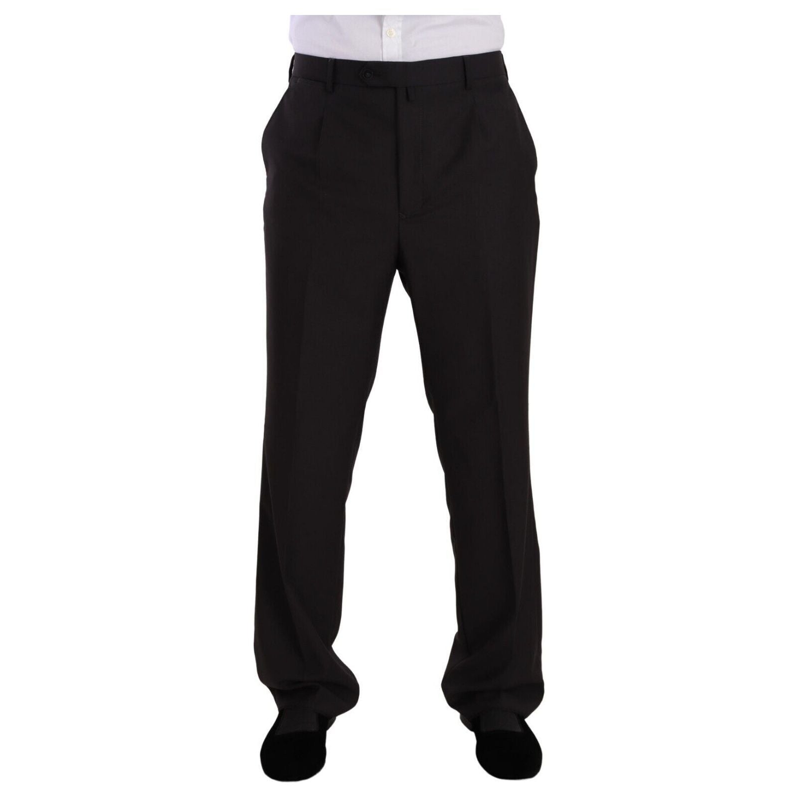Domenico Tagliente Sleek Grey Wool 2-Piece Suit