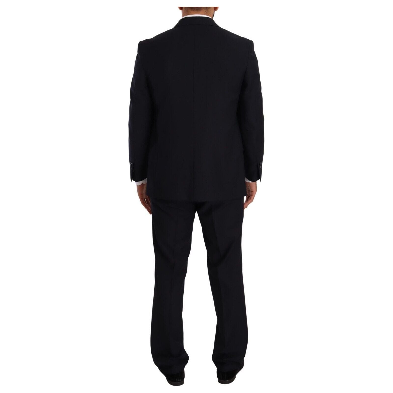 Domenico Tagliente Blue Wool Two-Piece Suit with Blazer