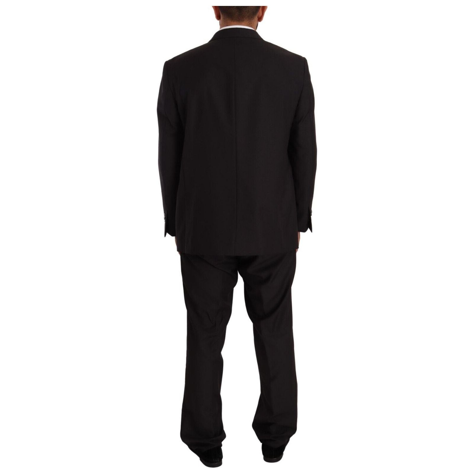 Domenico Tagliente Gray Wool Two-Piece Regular Fit Suit