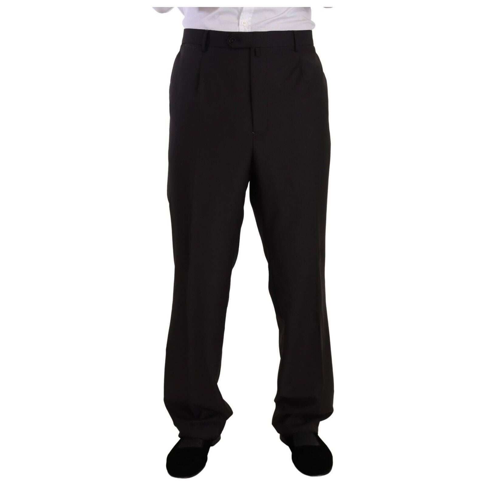 Domenico Tagliente Gray Wool Two-Piece Regular Fit Suit