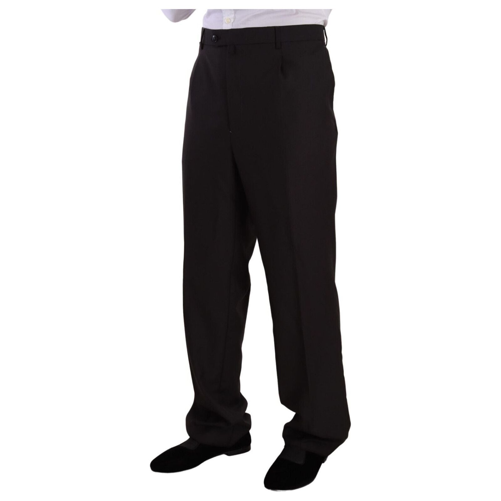 Domenico Tagliente Gray Wool Two-Piece Regular Fit Suit