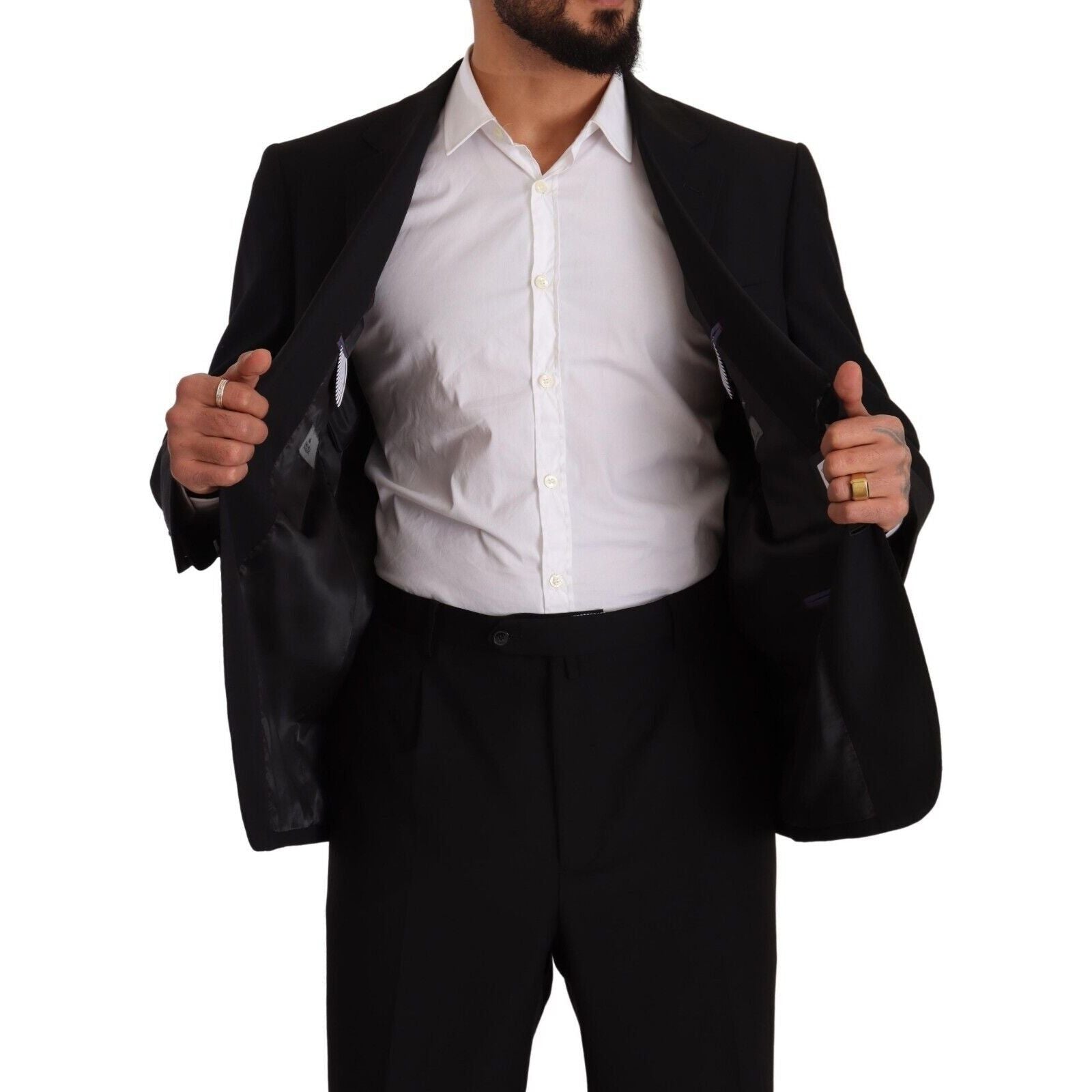 Domenico Tagliente Grey Wool Deconstructed Suit