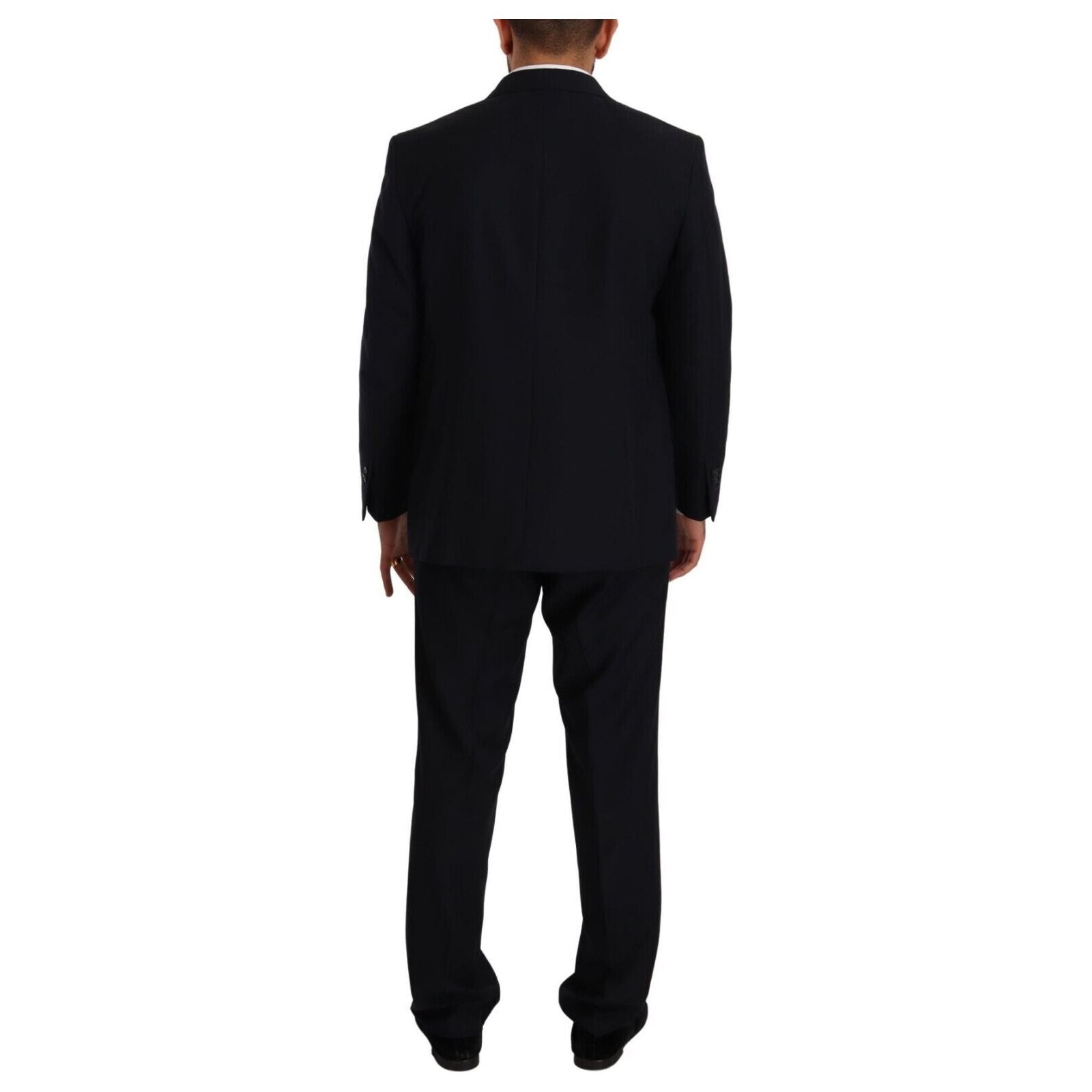Domenico Tagliente Blue Wool Two-Piece Deconstructed Suit