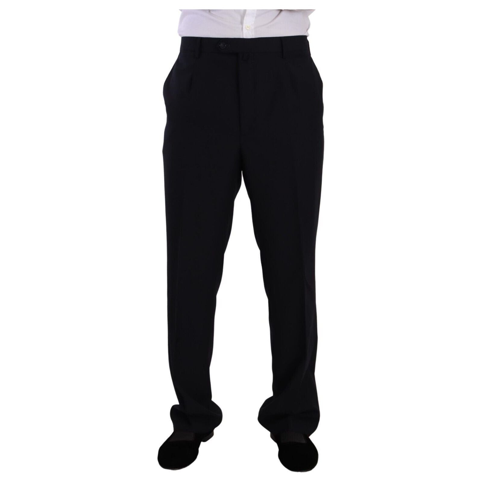 Domenico Tagliente Blue Wool Two-Piece Deconstructed Suit