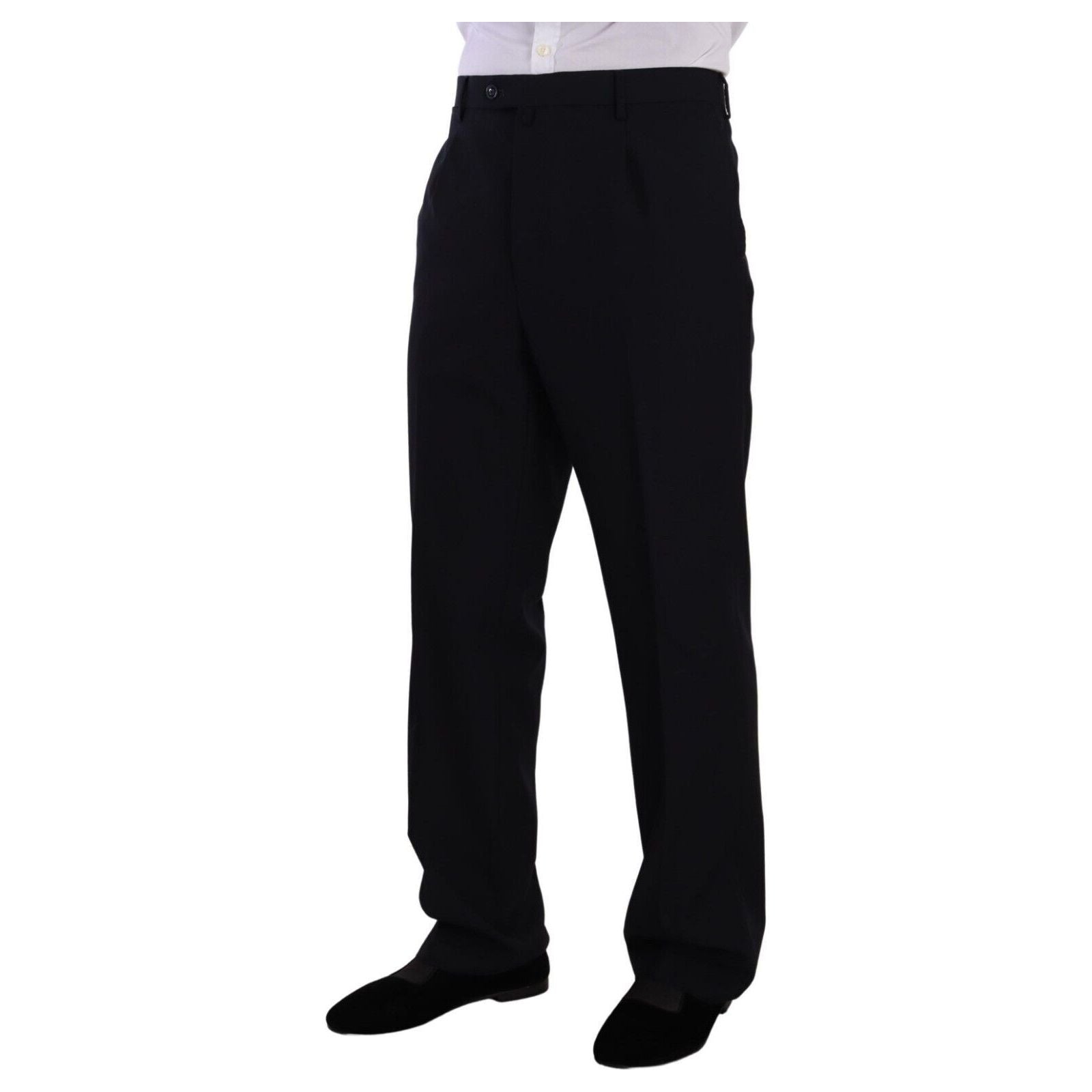 Domenico Tagliente Blue Wool Two-Piece Deconstructed Suit