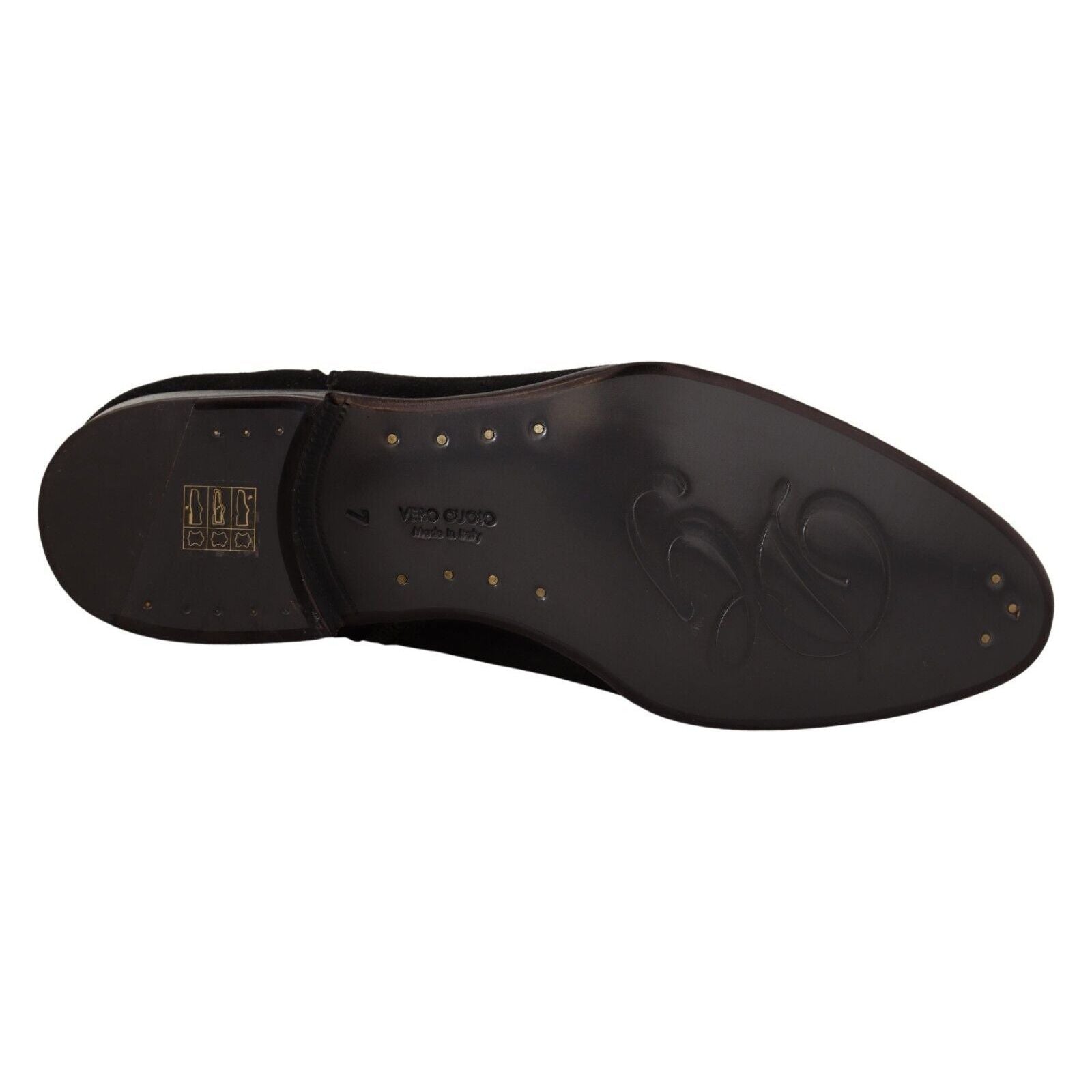 Dolce & Gabbana Black Elegant Suede Leather Chelsea Boots