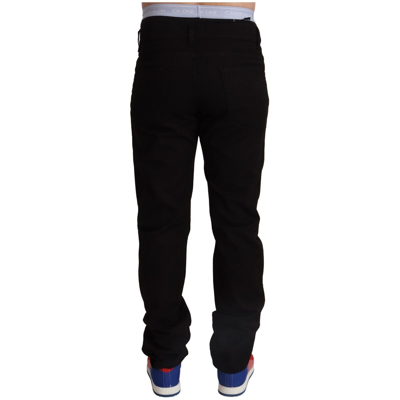 Dolce & Gabbana Black Cotton Pants Elegant Skinny Fit Collection