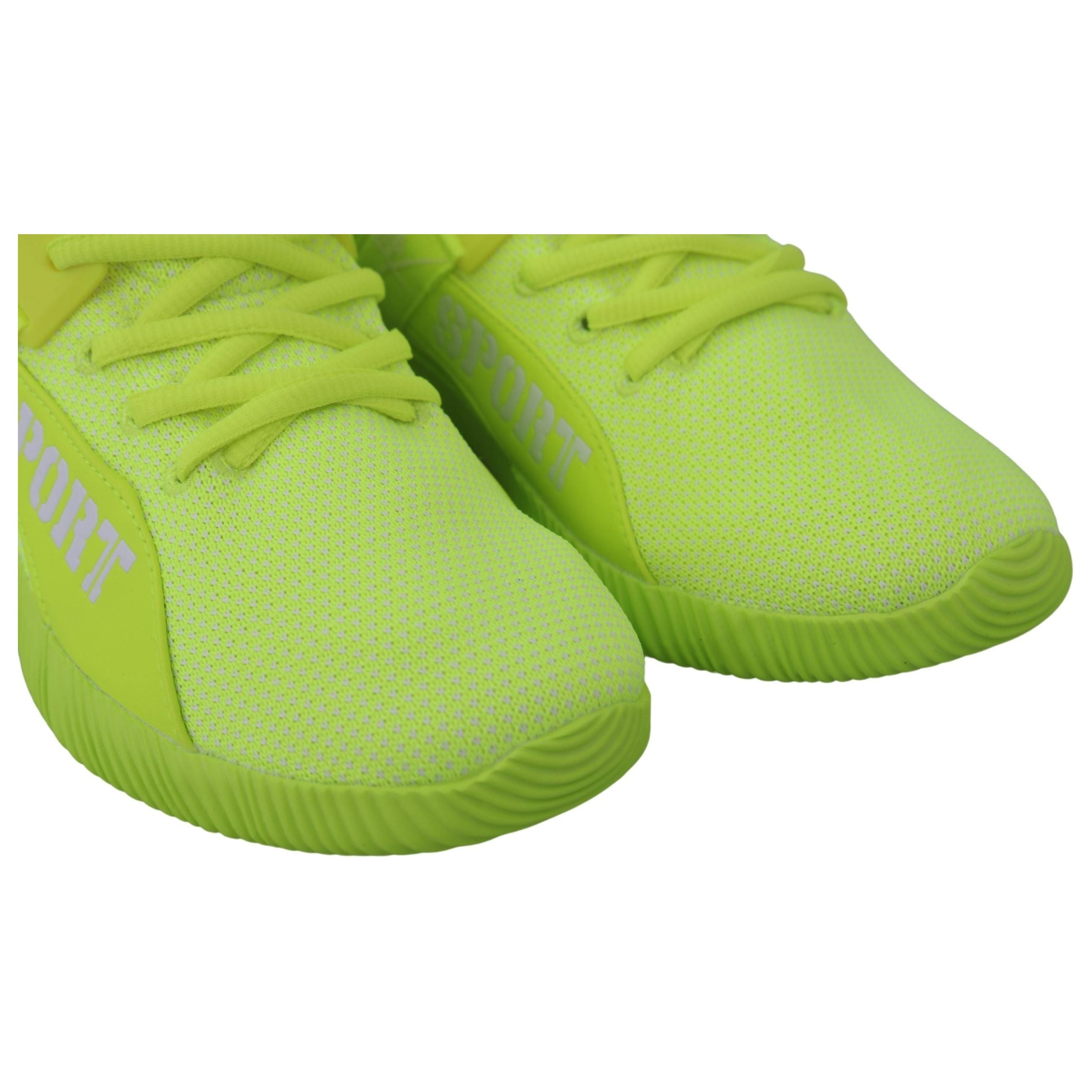 Plein Sport Yellow Leather Carter Sneakers