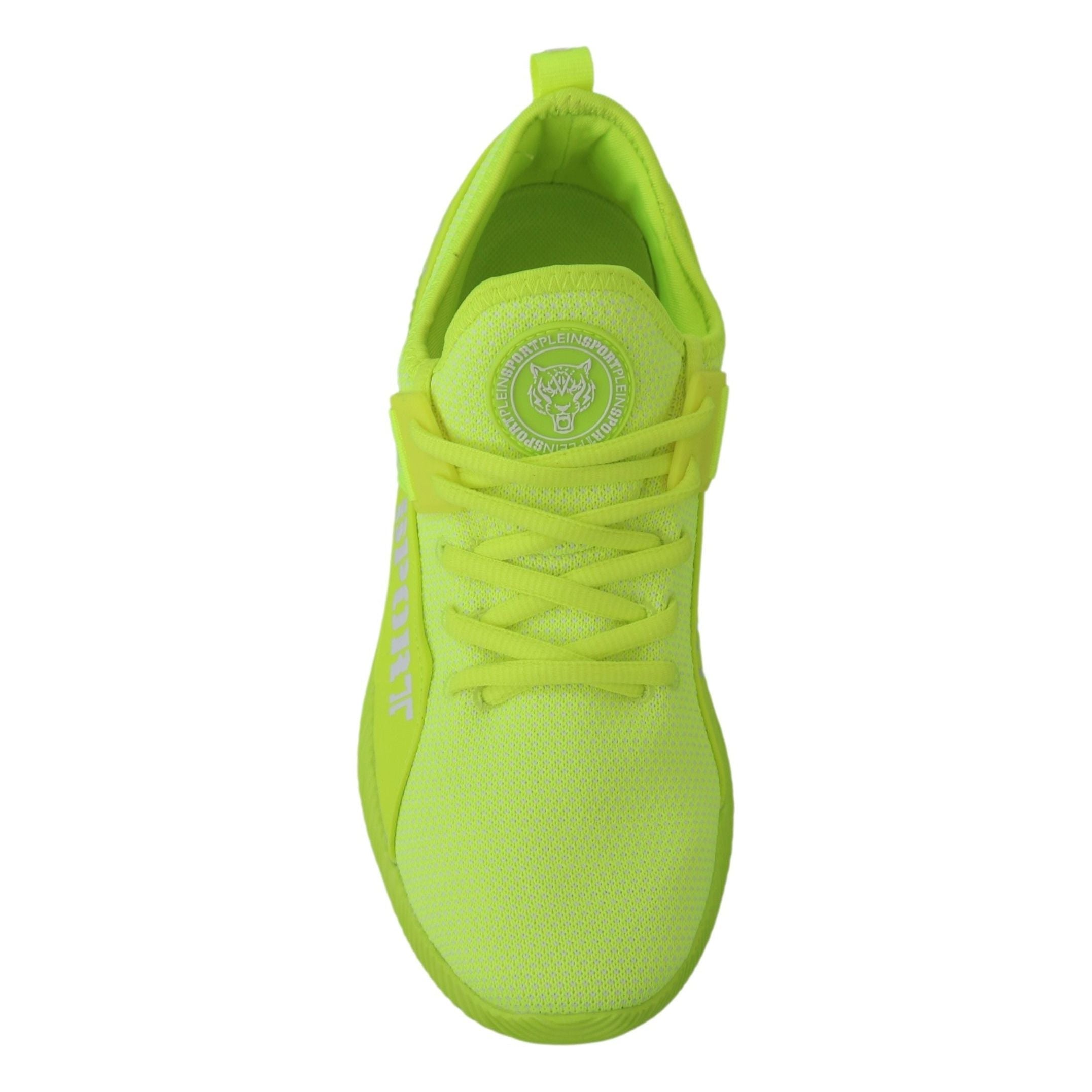 Plein Sport Yellow Leather Carter Sneakers