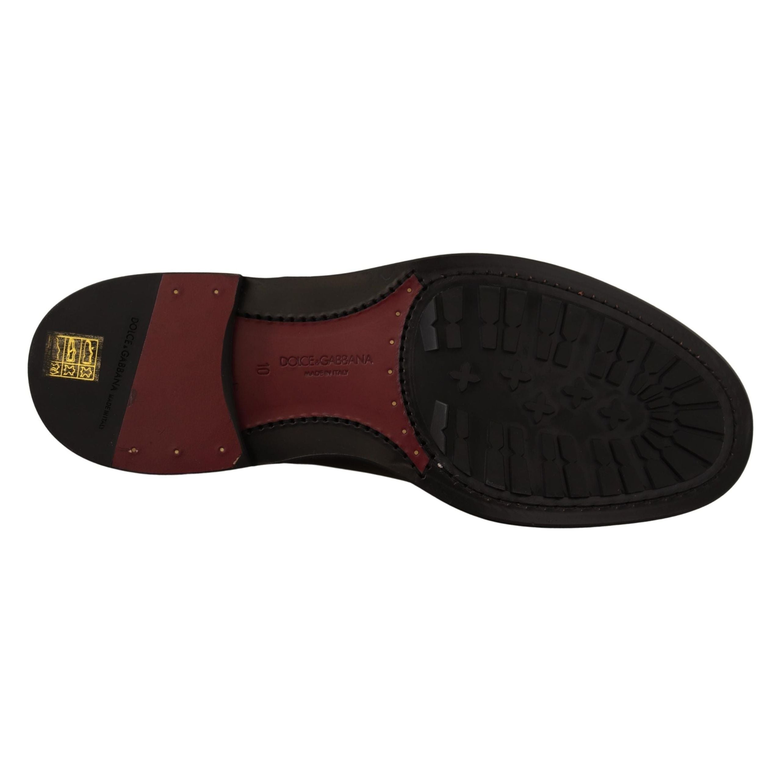 Dolce & Gabbana Elegant Purple Leather Derby Formal Shoes