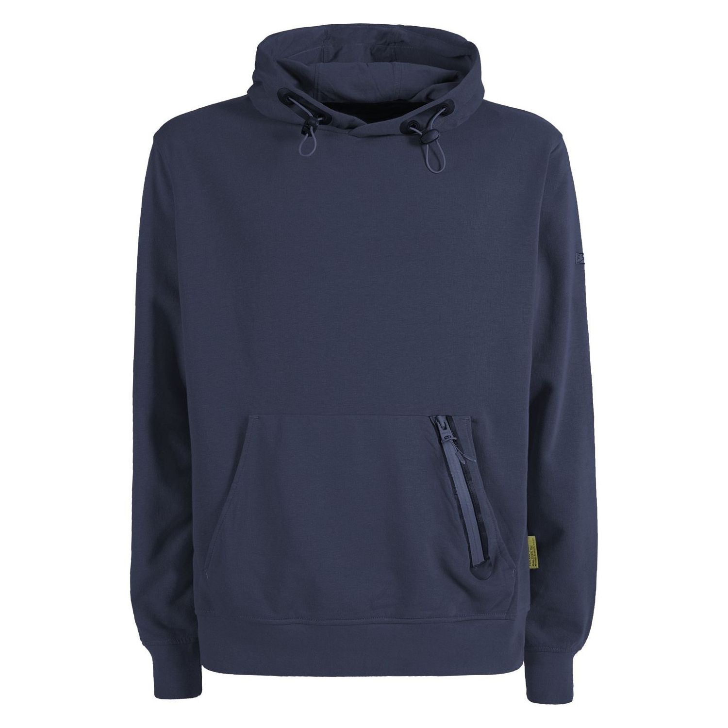 Yes Zee Blue Cotton Blend Hooded Sweatshirt