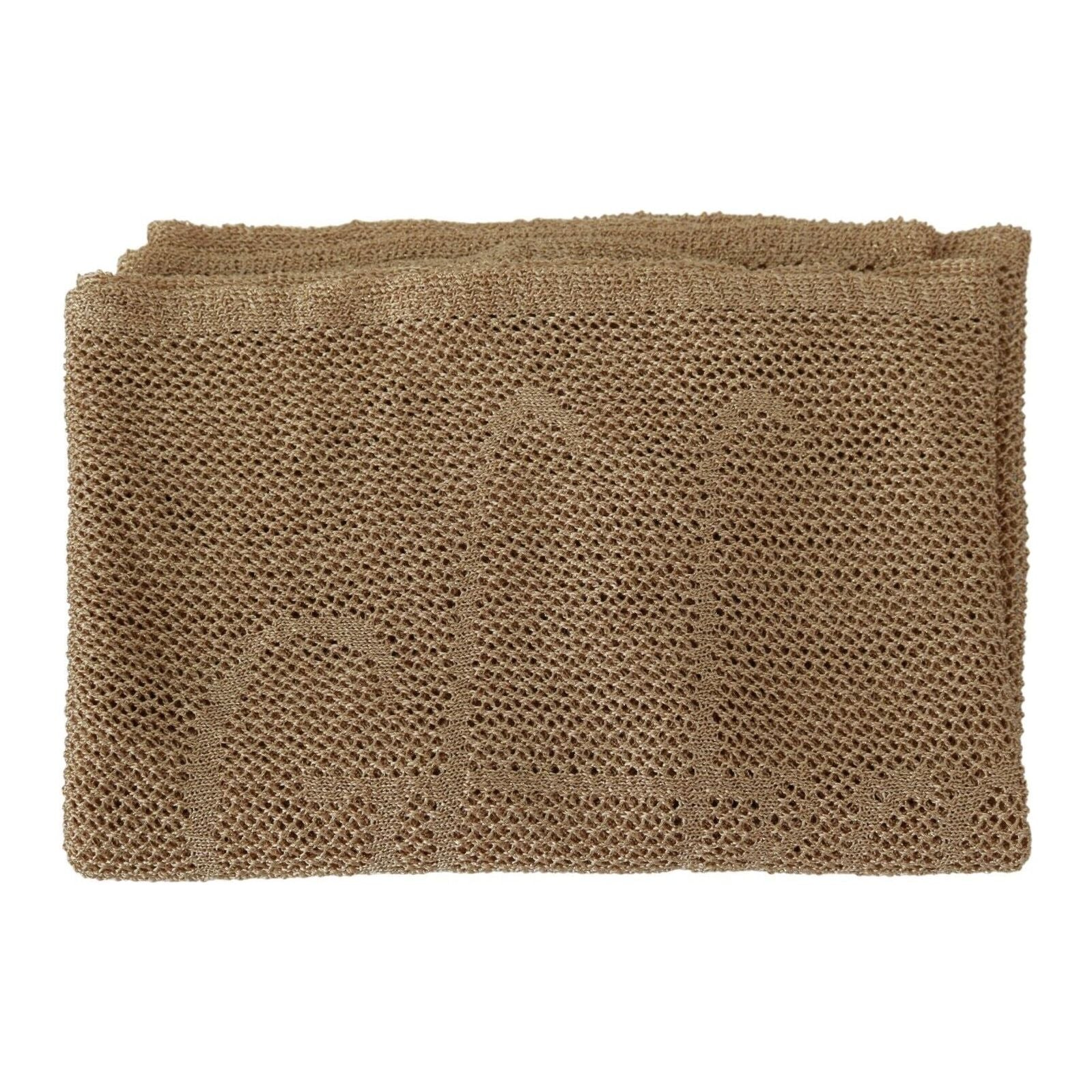 GF Ferre Brown Cashmere Neck Wrap Shawl Scarf for Sophistication