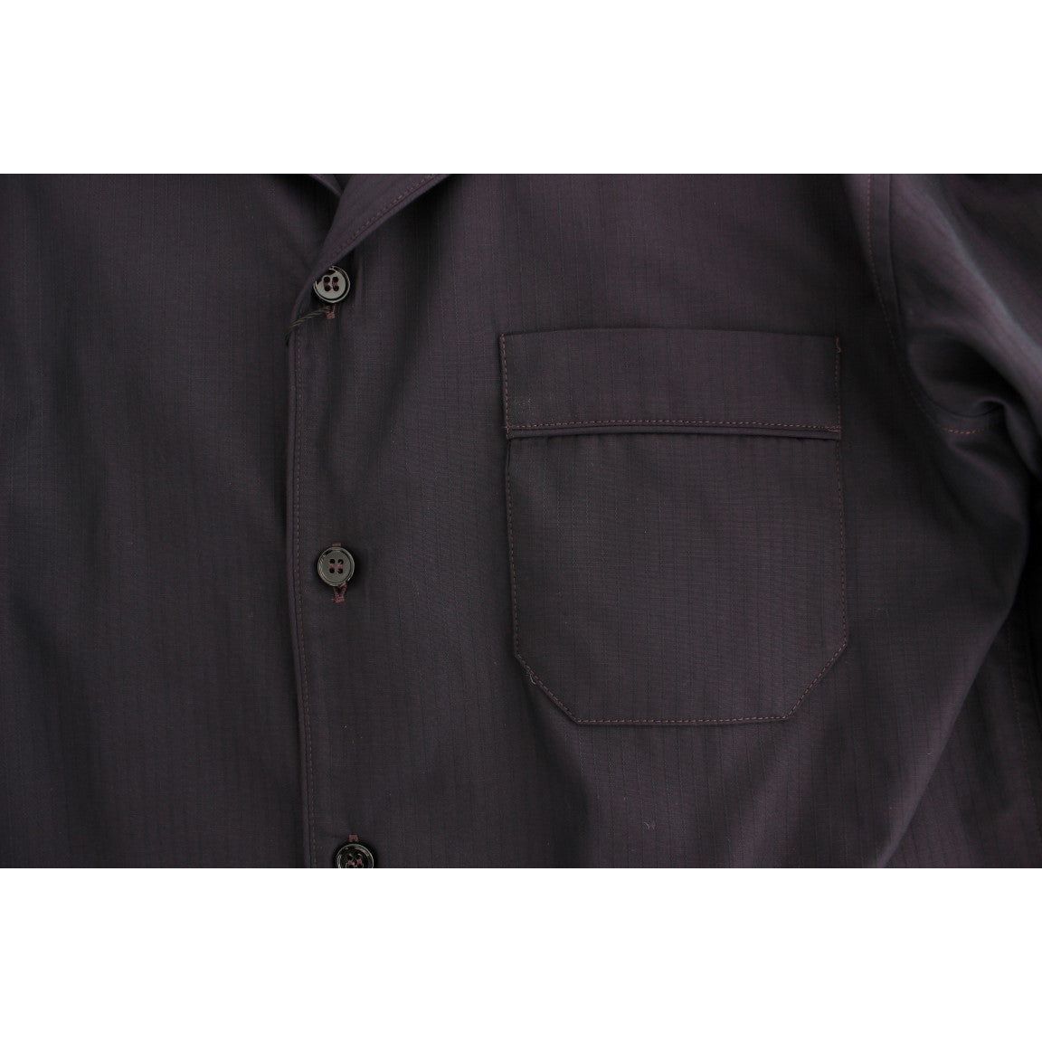 Dolce & Gabbana Purple Striped Cotton Nightshirt