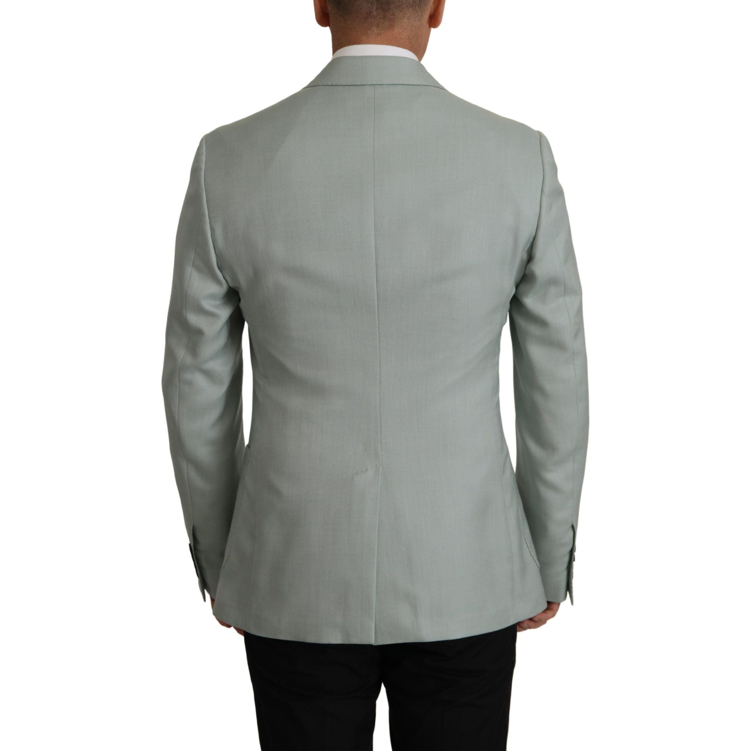 Dolce & Gabbana Navy Cashmere Silk Blazer Jacket