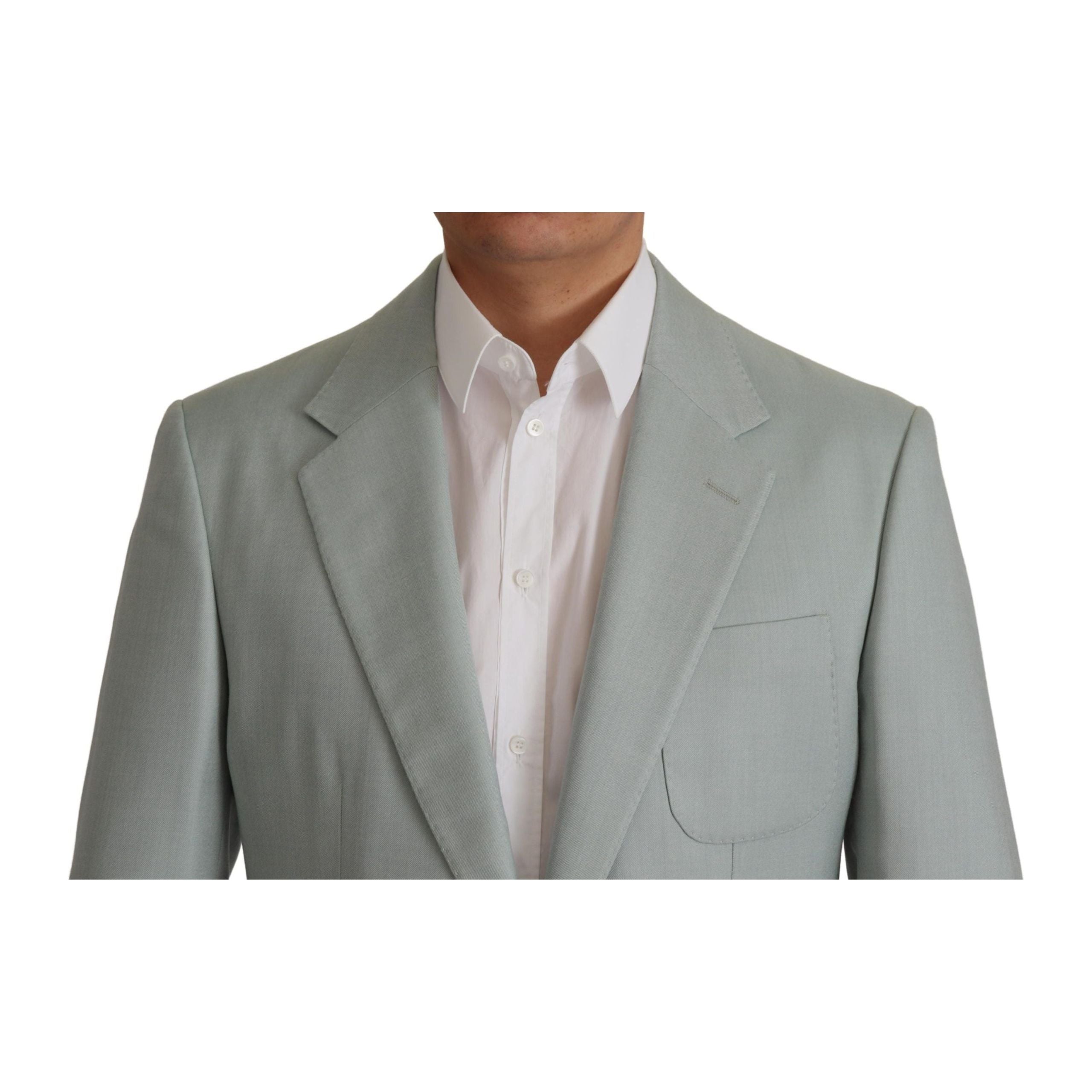 Dolce & Gabbana Navy Cashmere Silk Blazer Jacket
