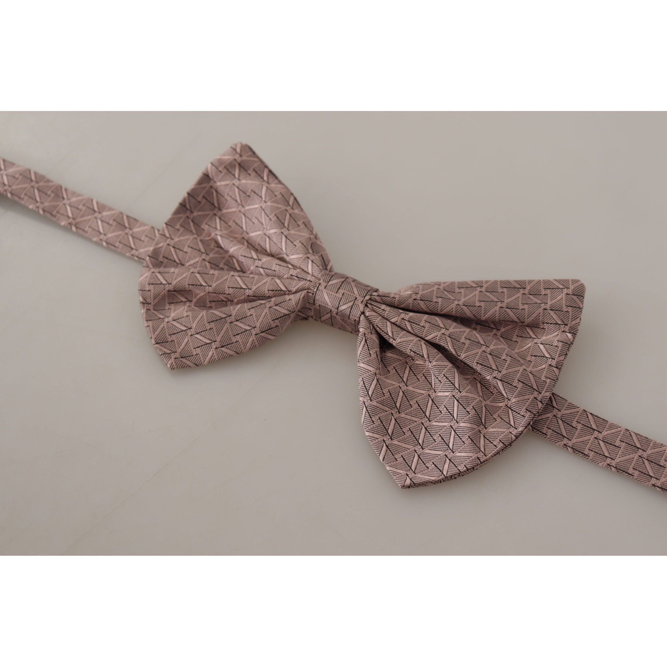Dolce & Gabbana Gray Silk Bow Tie - Timeless Accessory