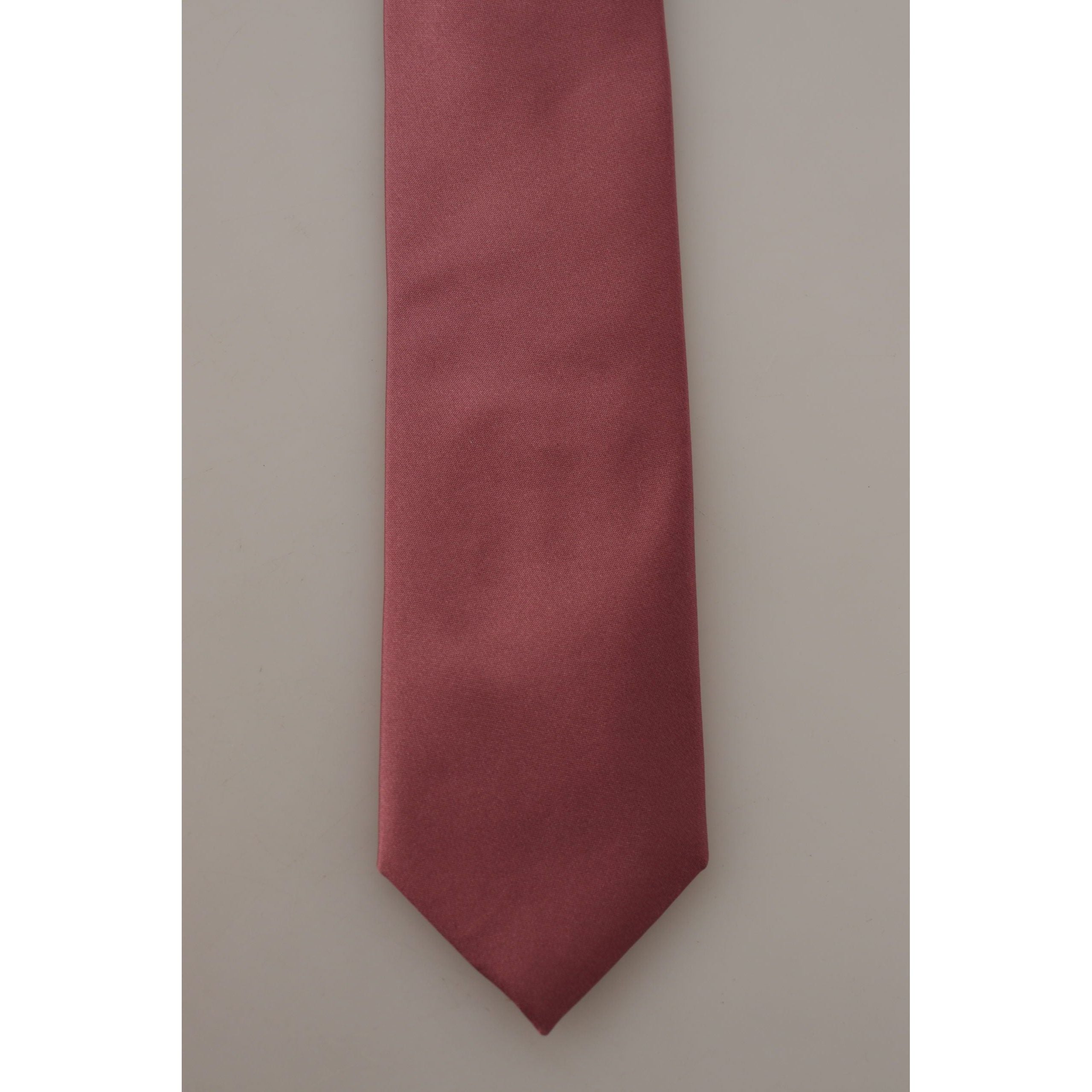 Dolce & Gabbana Pink Silk Bow Tie Accessory