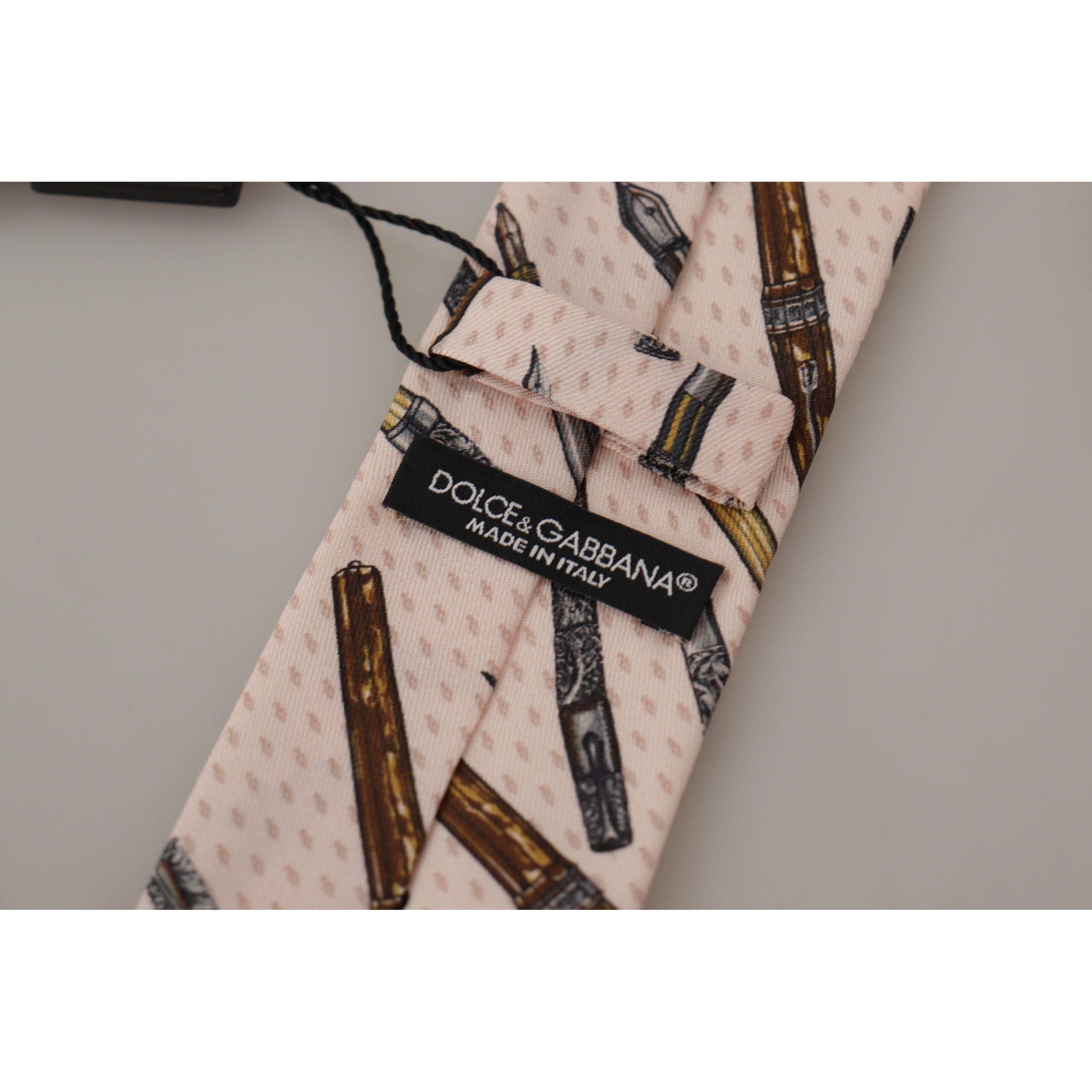 Dolce & Gabbana Navy Silk Bow Tie for Suave Evenings