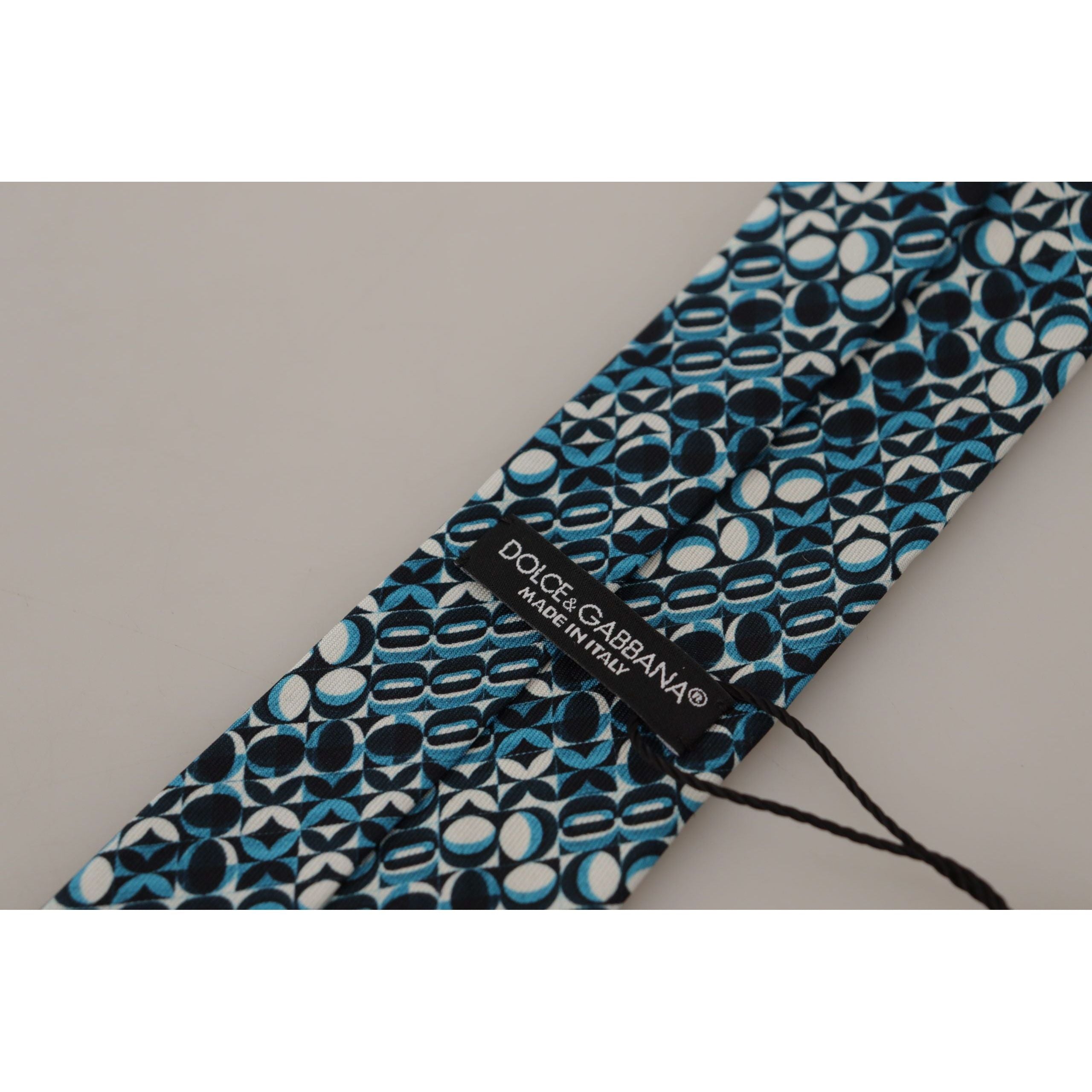 Dolce & Gabbana Blue Silk Bow Tie Accessory