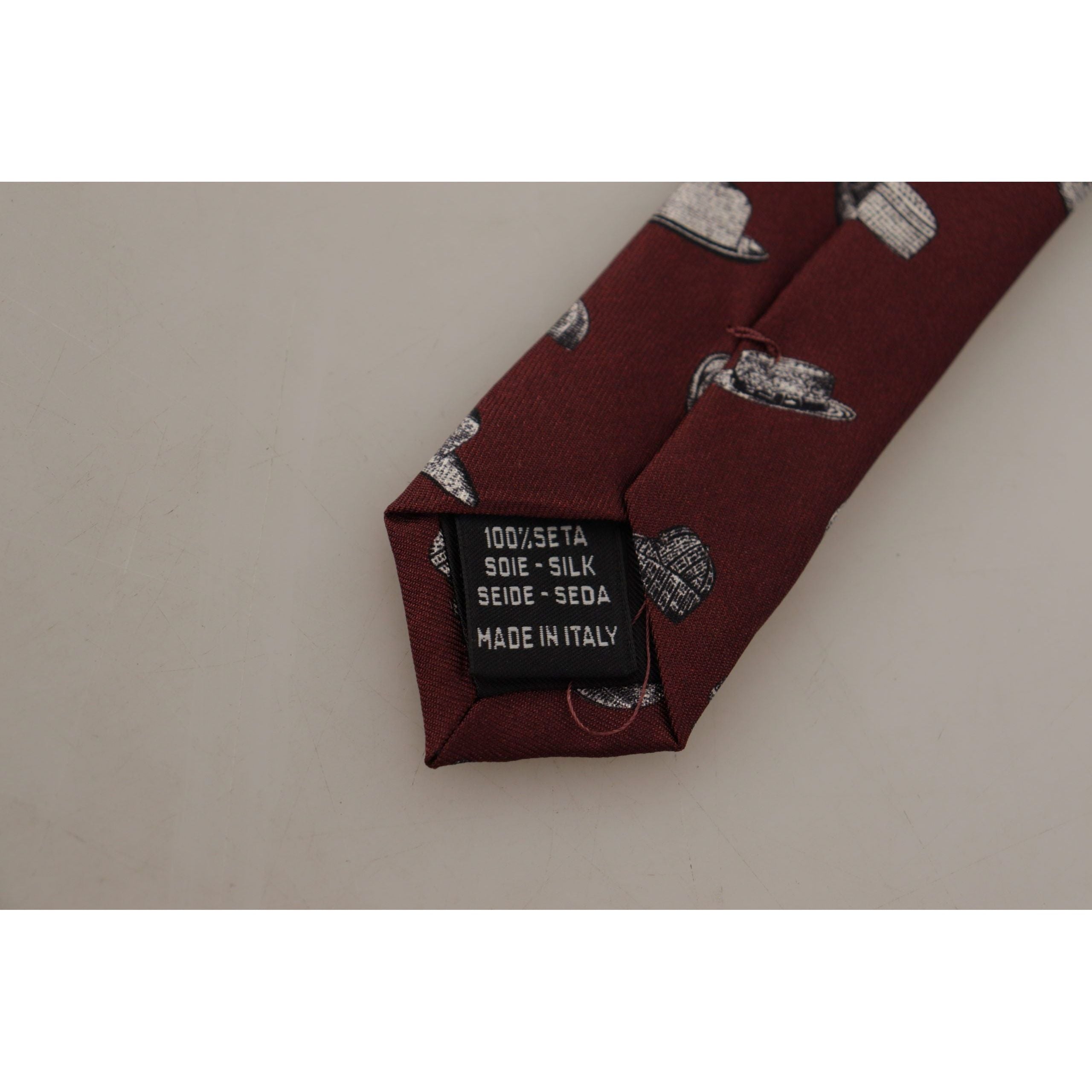 Dolce & Gabbana Maroon Silk Tie for Discerning Taste
