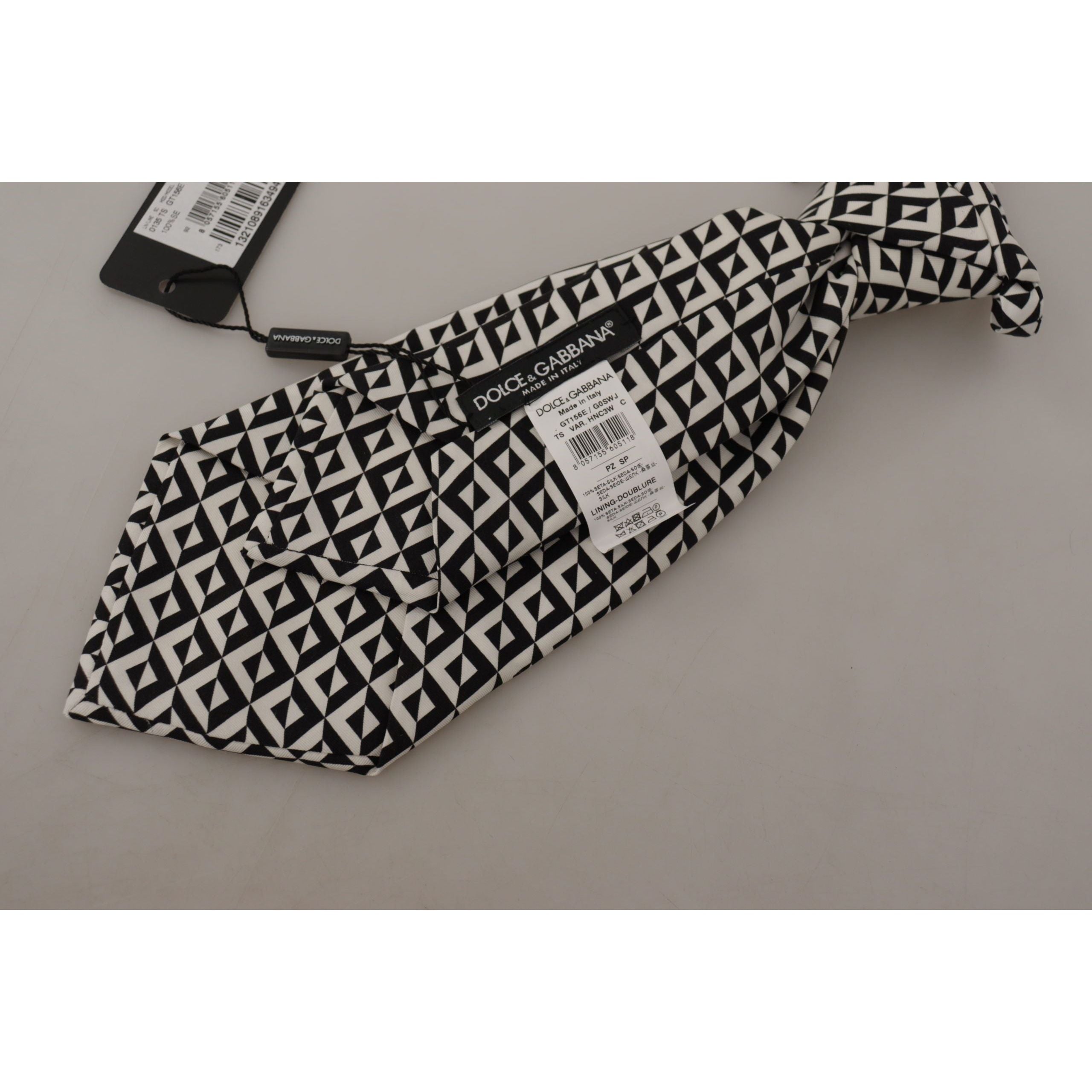 Dolce & Gabbana Black Silk Tie for the Dapper Gentleman