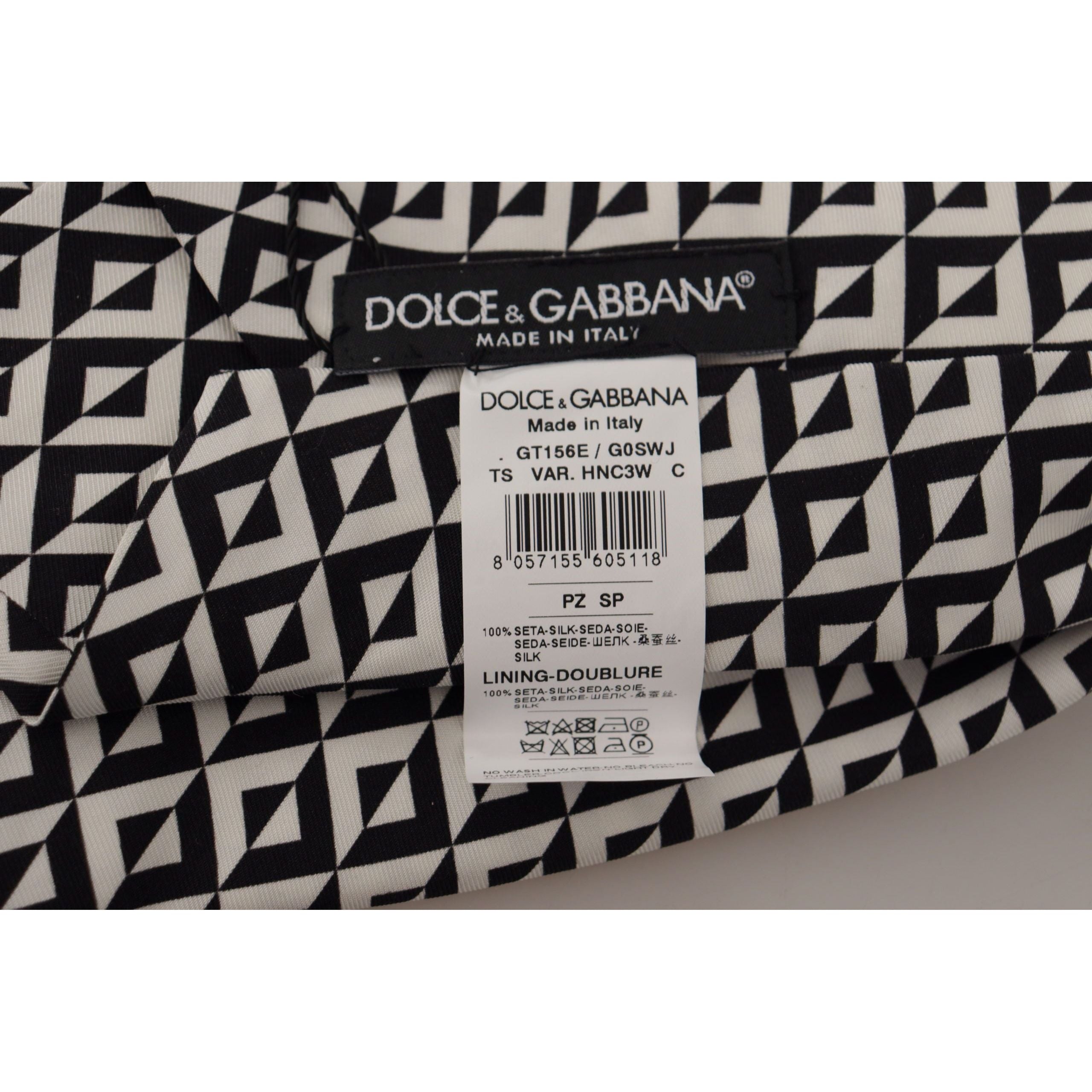 Dolce & Gabbana Black Silk Tie for the Dapper Gentleman