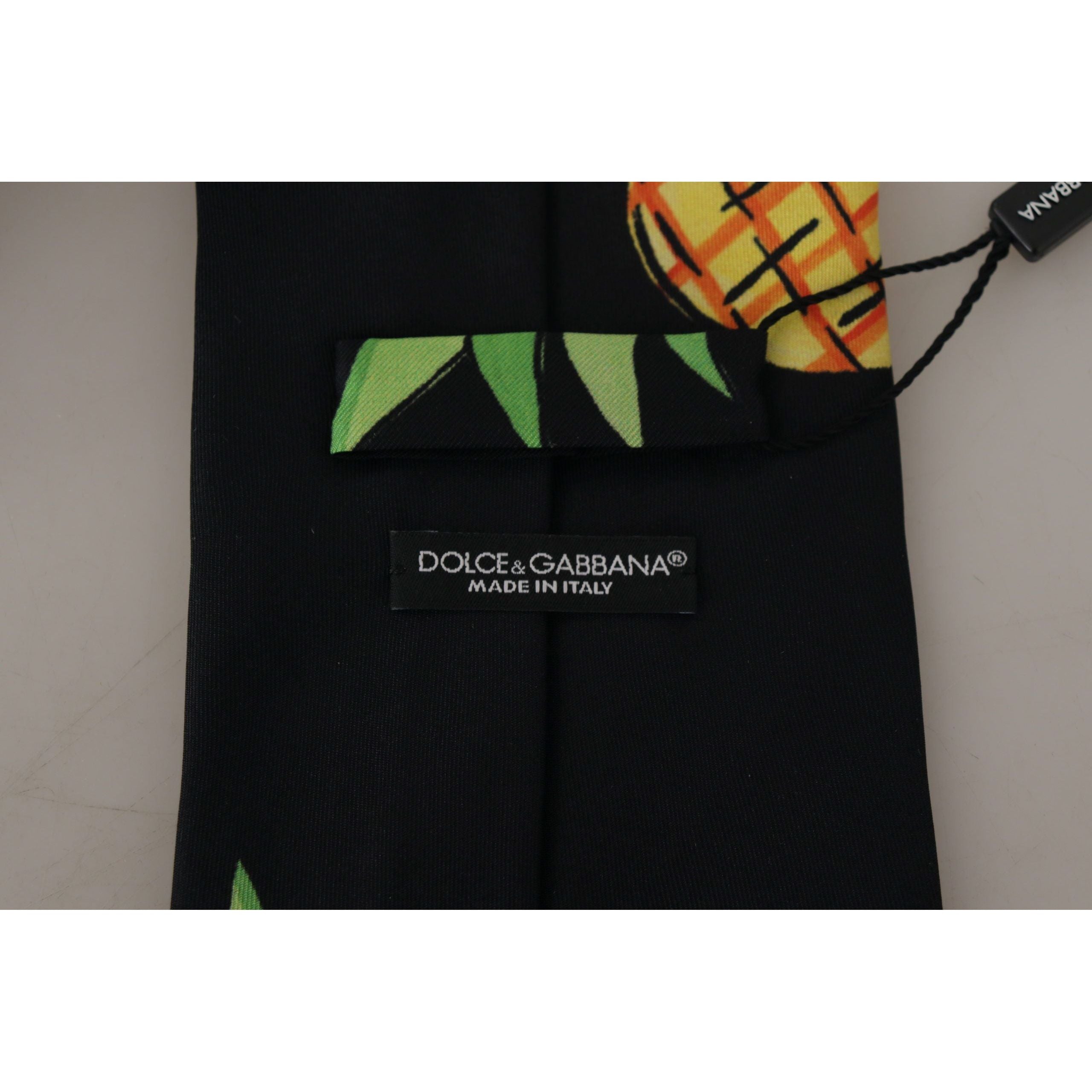 Dolce & Gabbana Black Silk Tie for Sophisticated Style