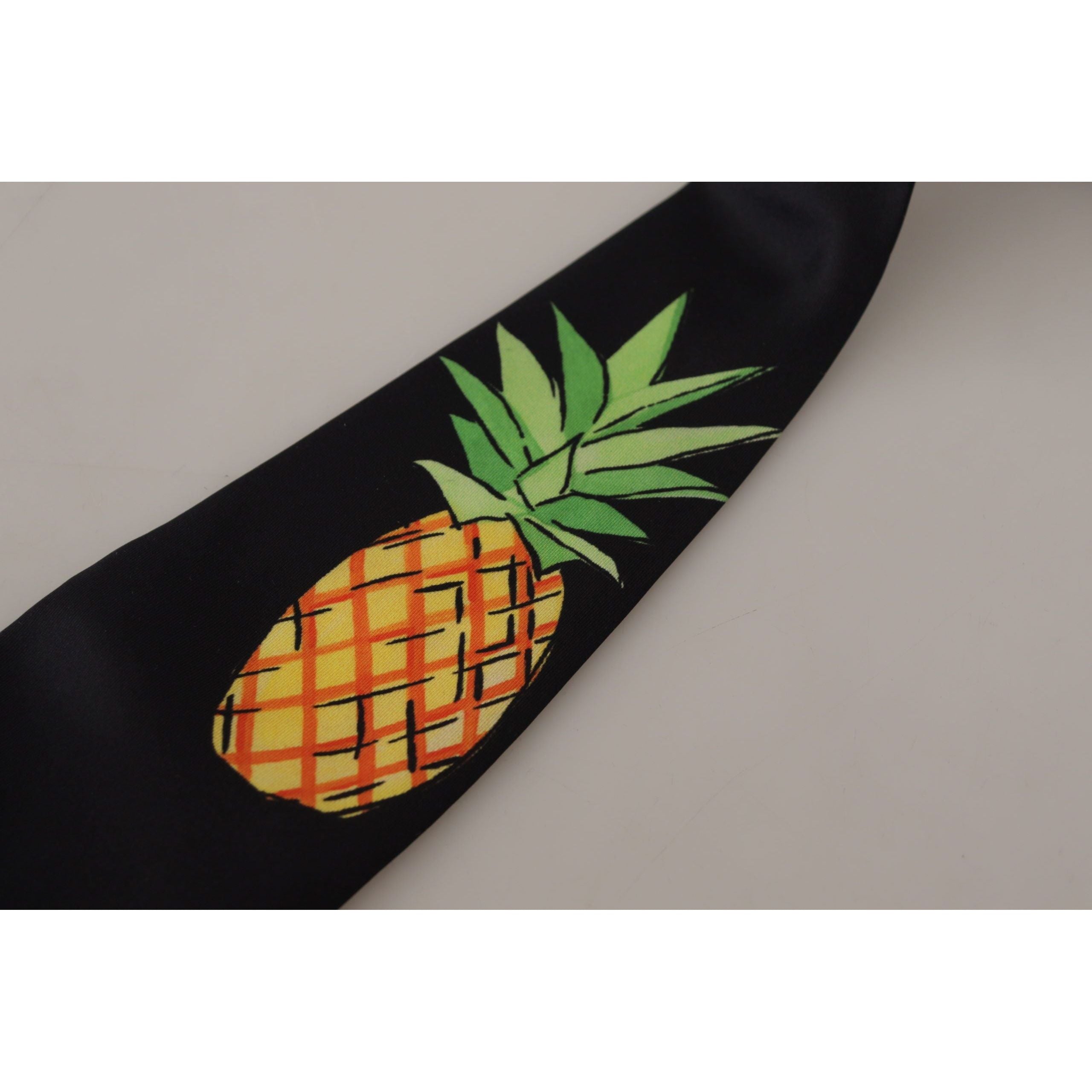 Dolce & Gabbana Black Silk Tie for Sophisticated Style