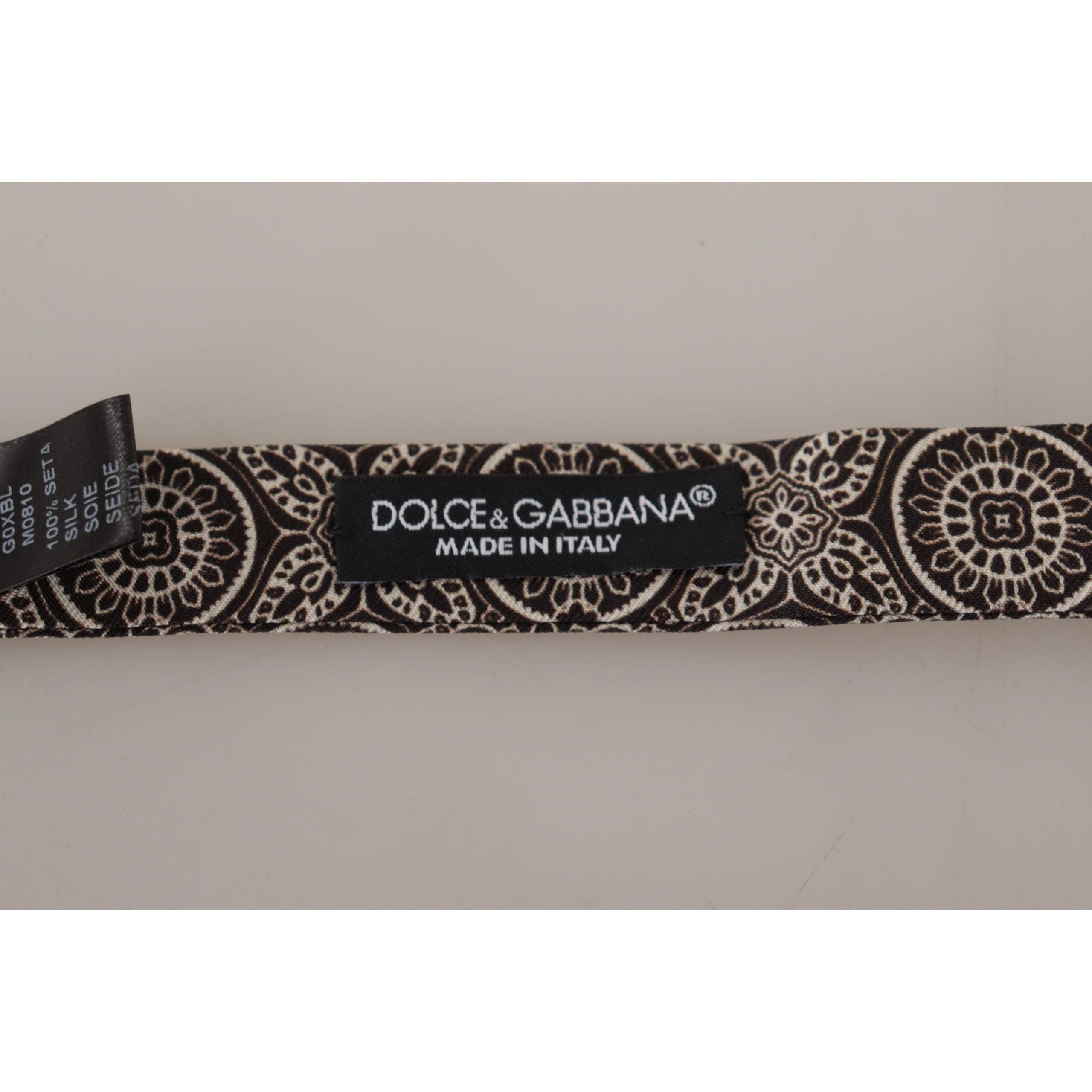 Dolce & Gabbana Black Silk Bow Tie