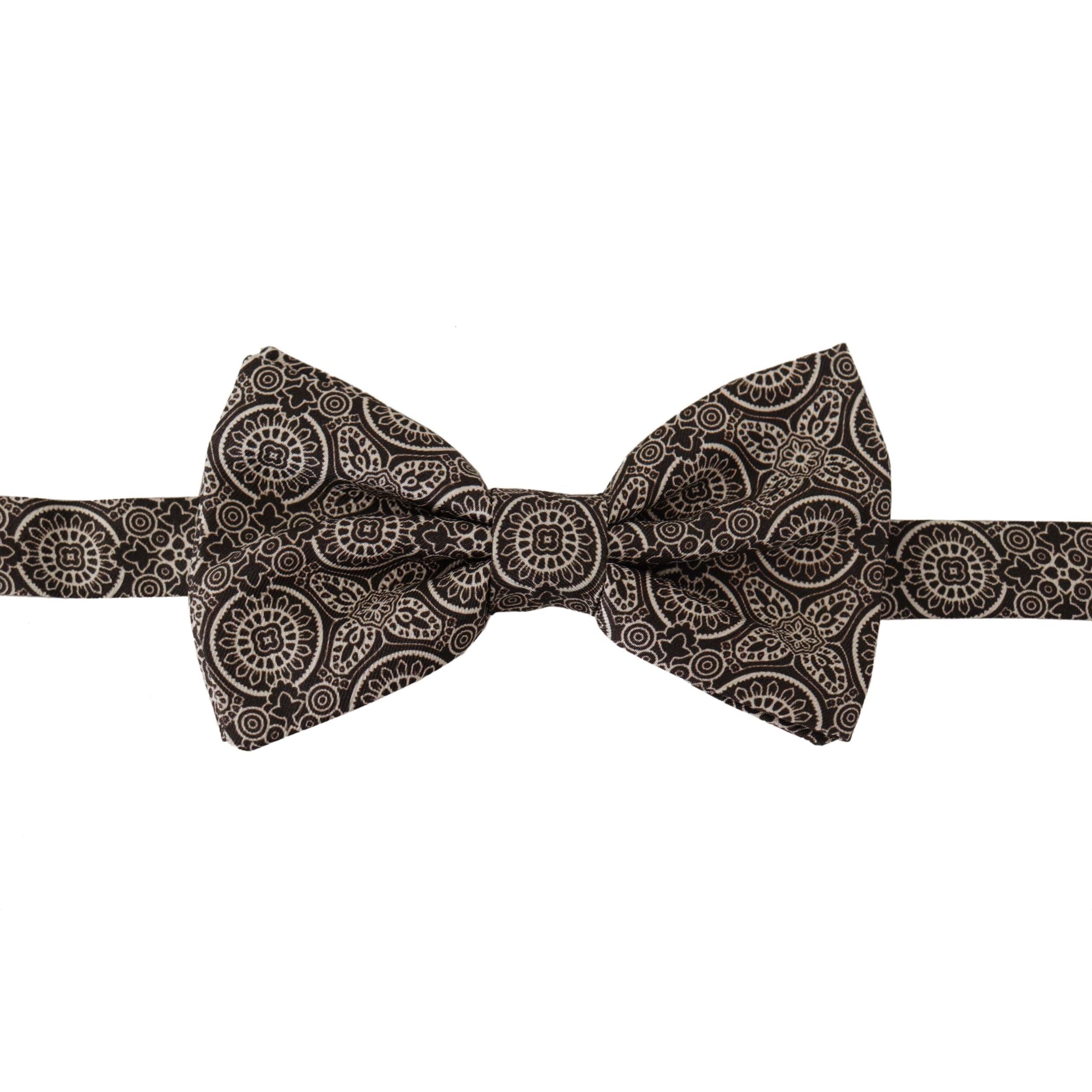 Dolce & Gabbana Black Silk Bow Tie