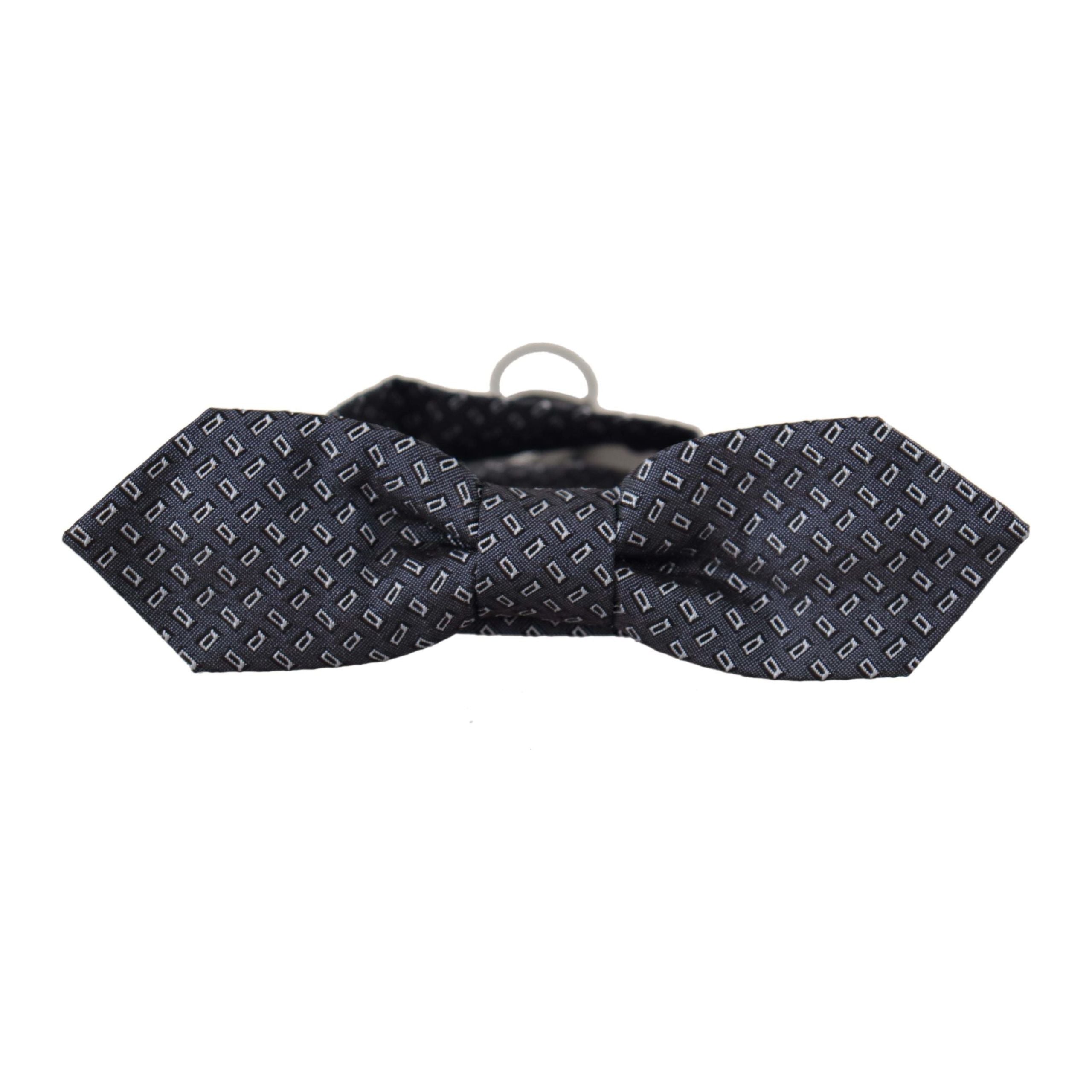 Dolce & Gabbana Blue Silk Bow Tie Accessory