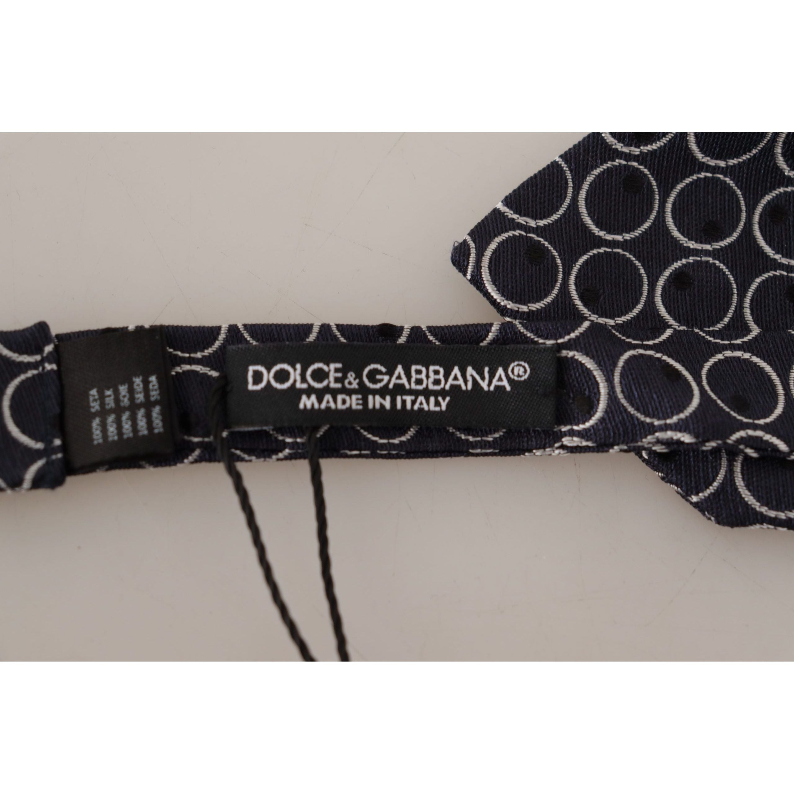 Dolce & Gabbana Black Silk Bow Tie