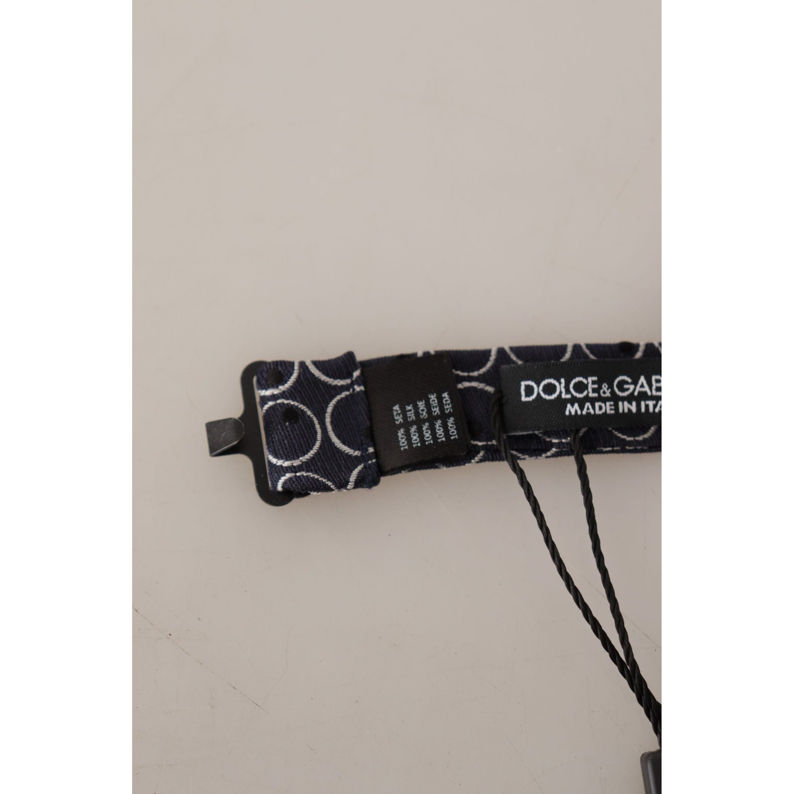 Dolce & Gabbana Black Silk Bow Tie