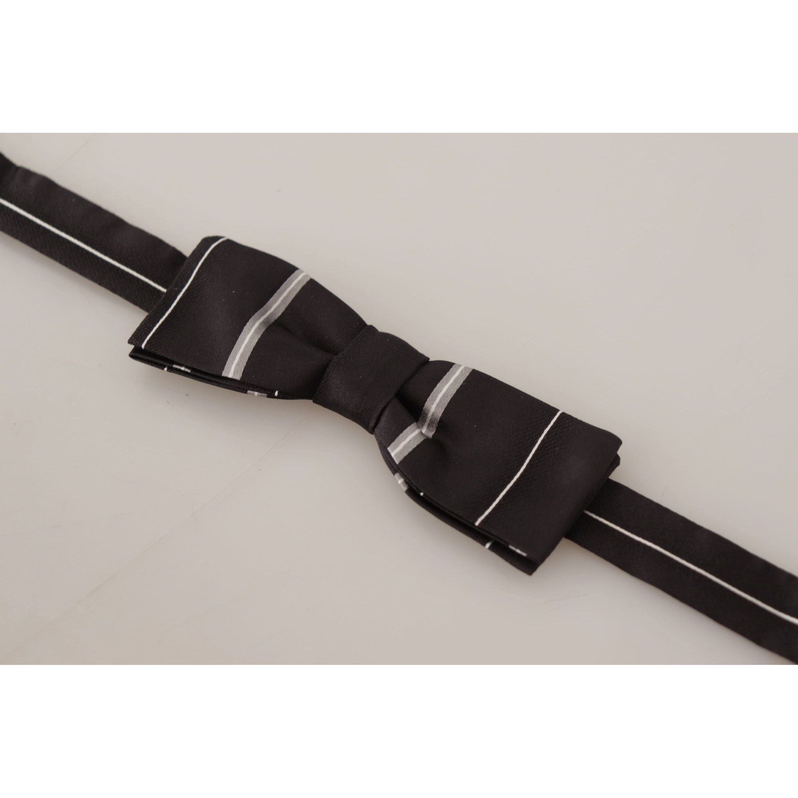 Dolce & Gabbana Black Silk Bow Tie in Elegant Design