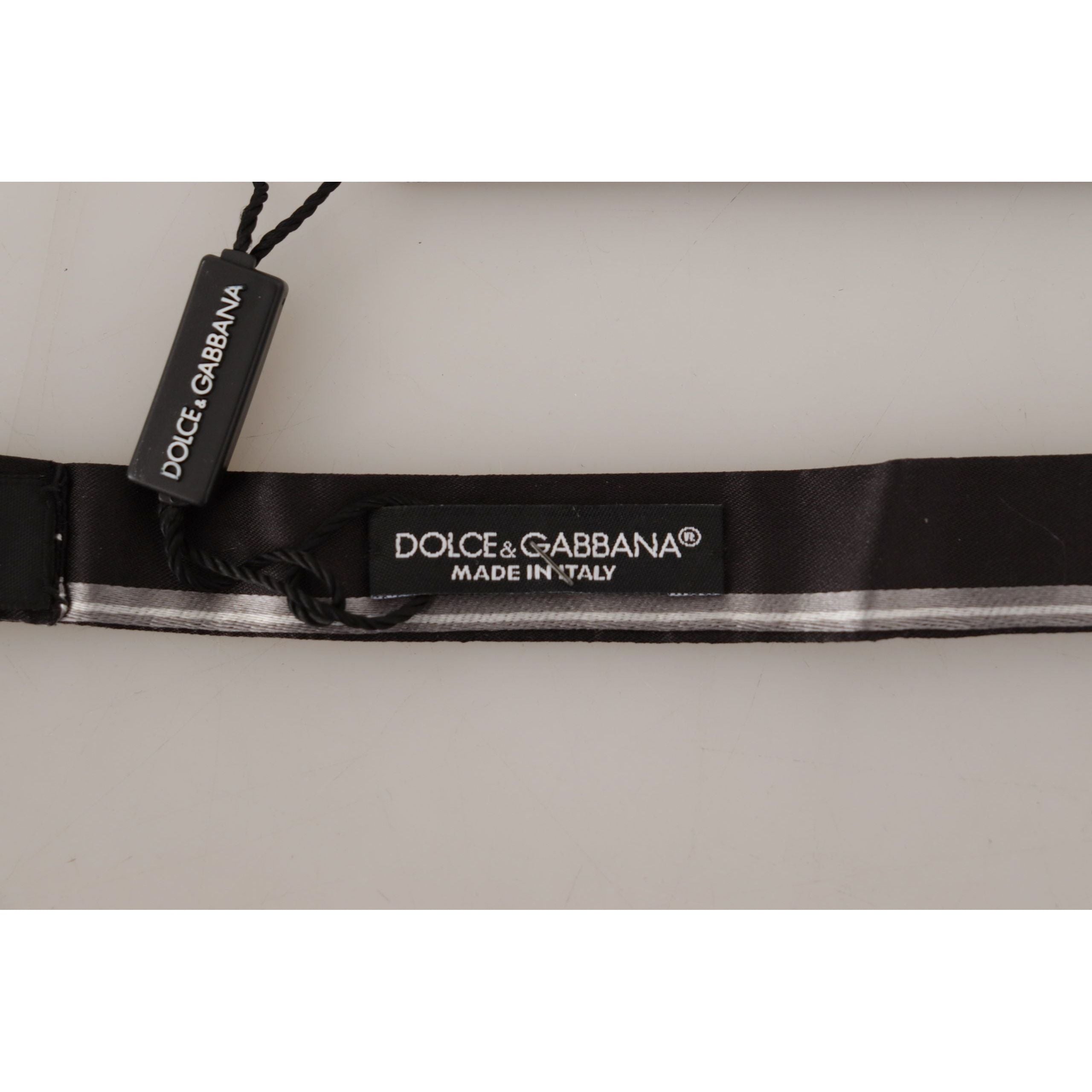 Dolce & Gabbana Black Silk Bow Tie in Elegant Design