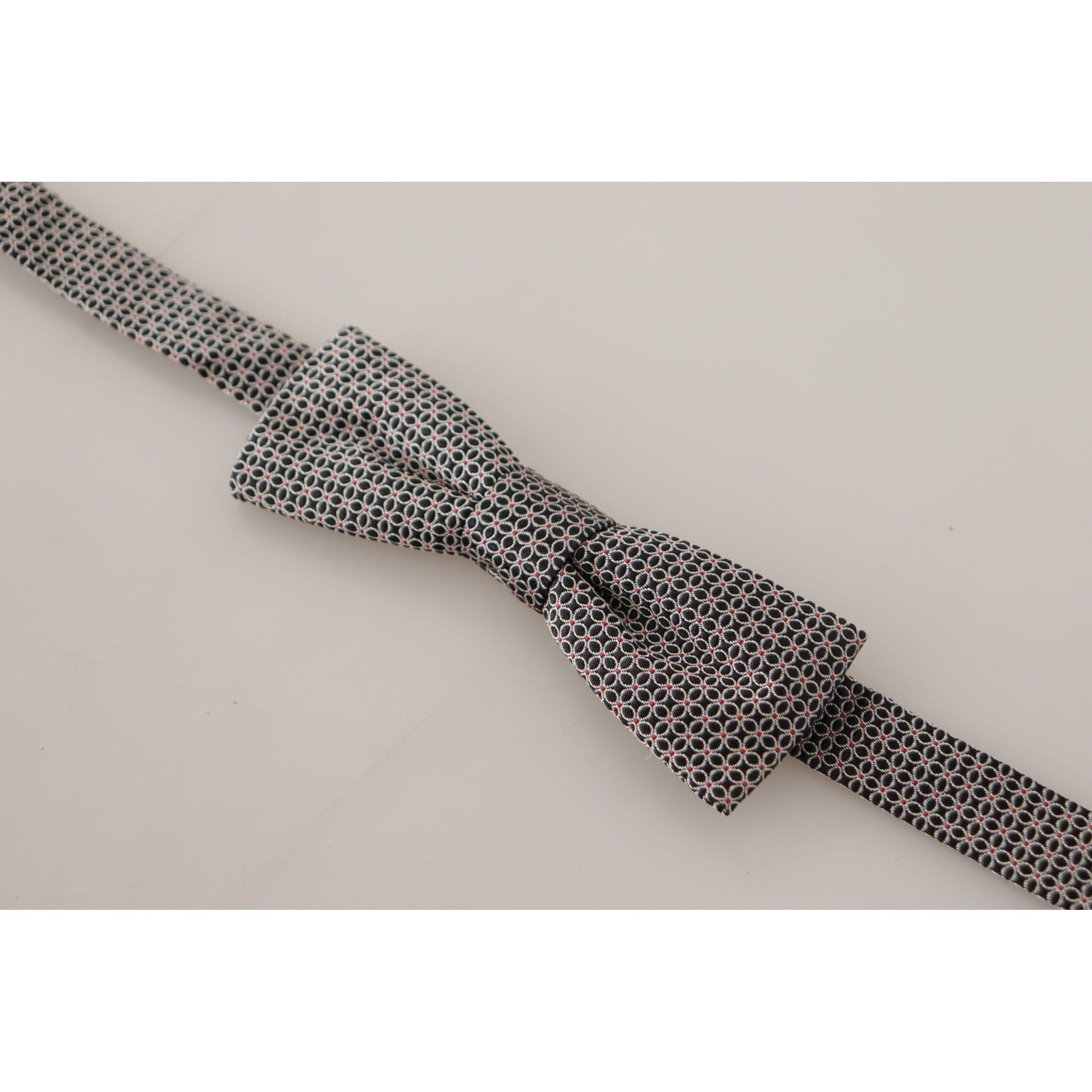 Dolce & Gabbana Black Silk Bow Tie Accessory