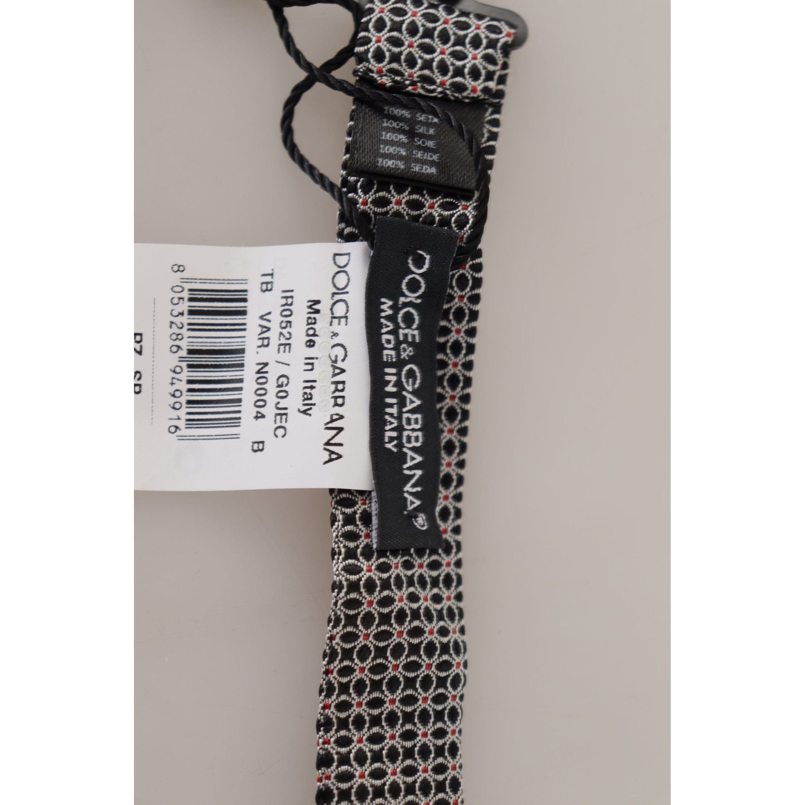 Dolce & Gabbana Black Silk Bow Tie Accessory