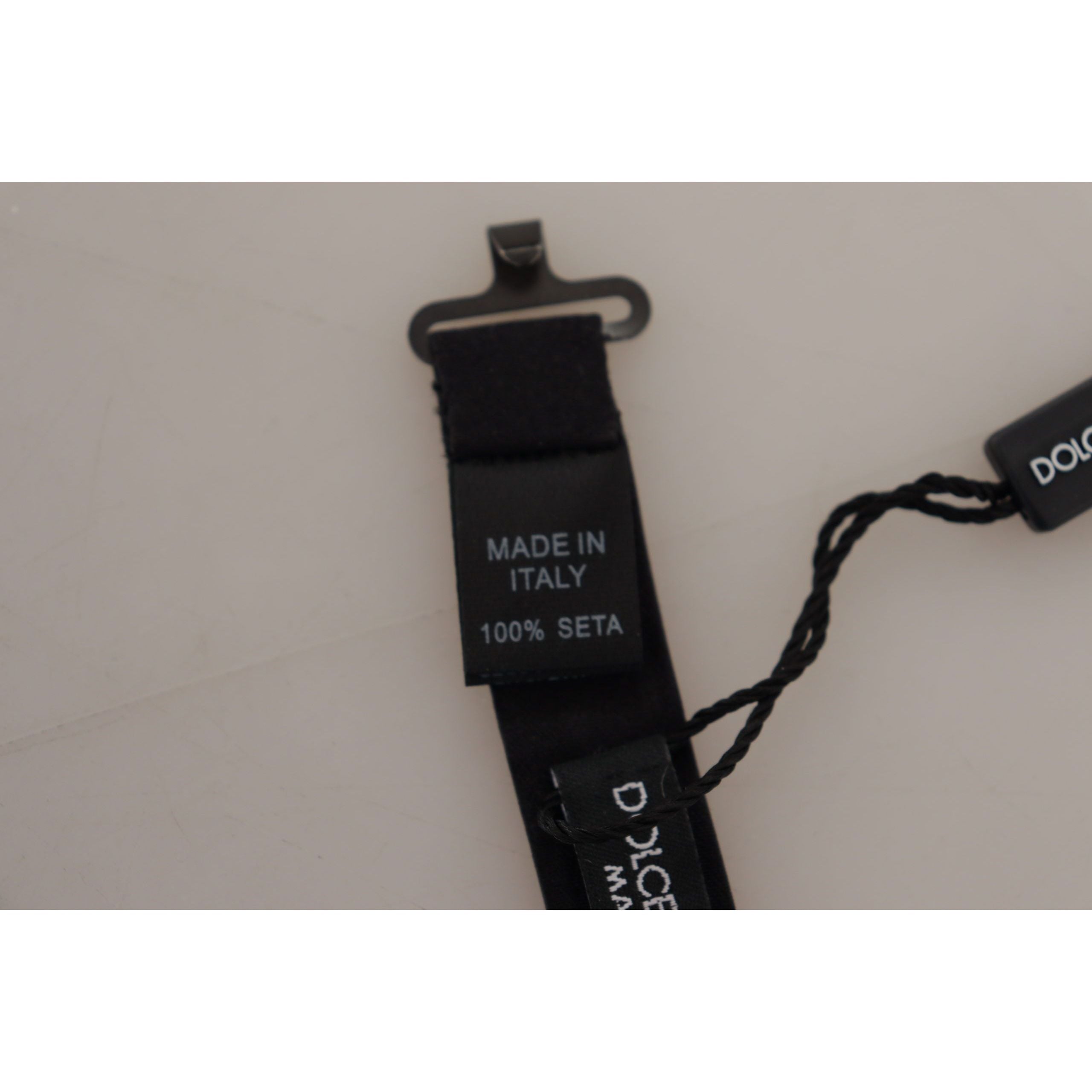 Dolce & Gabbana Black Silk Bow Tie for Sophisticated Style