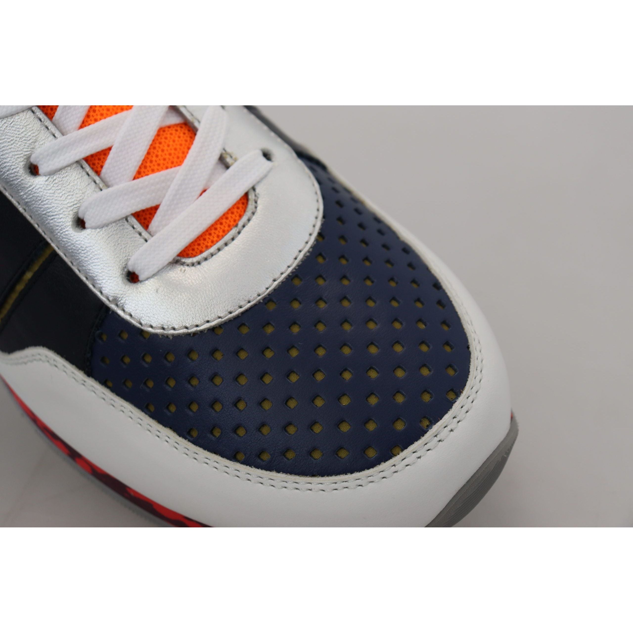 Dolce & Gabbana Multicolor Leather Low Top Sneakers Collection