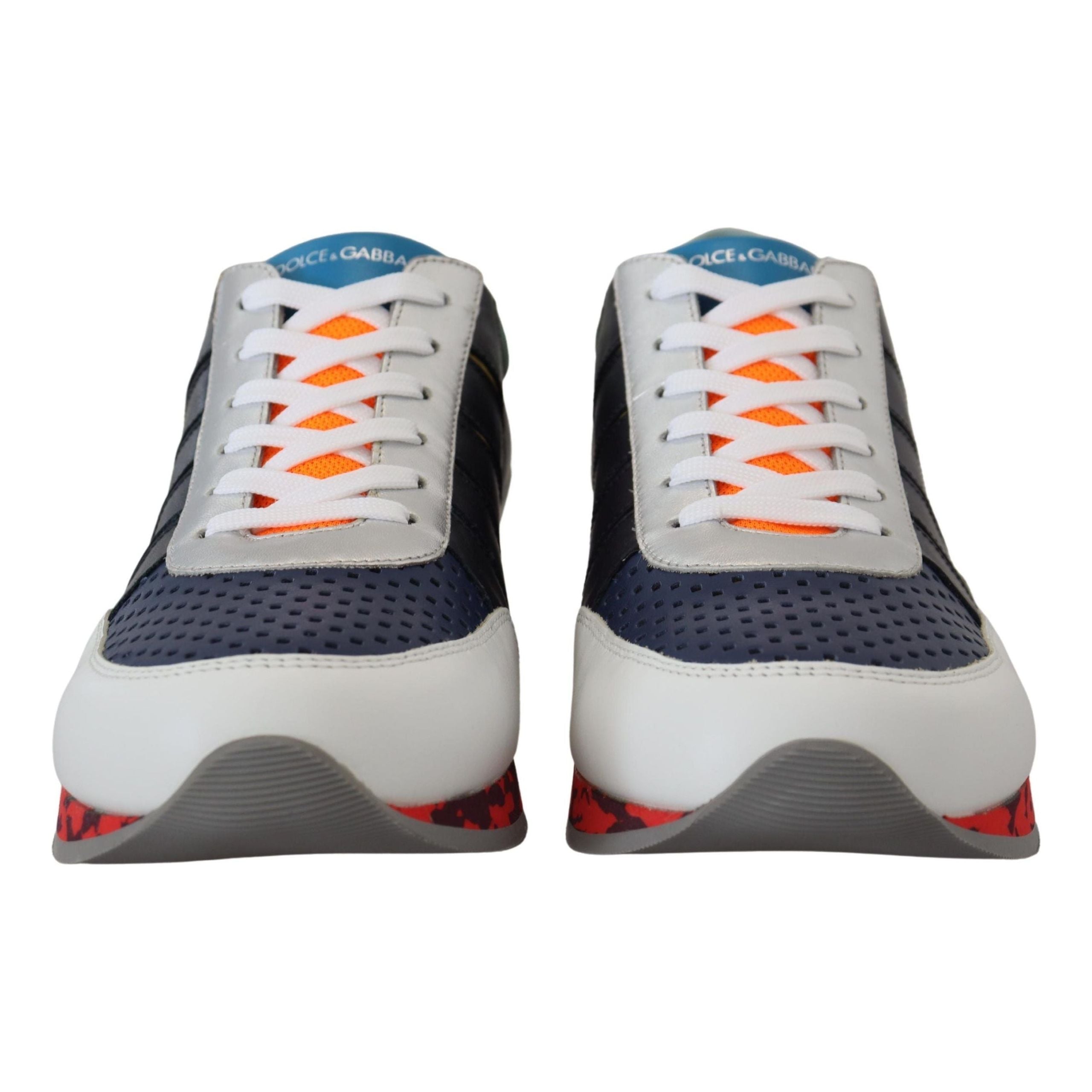 Dolce & Gabbana Multicolor Leather Low Top Sneakers Collection
