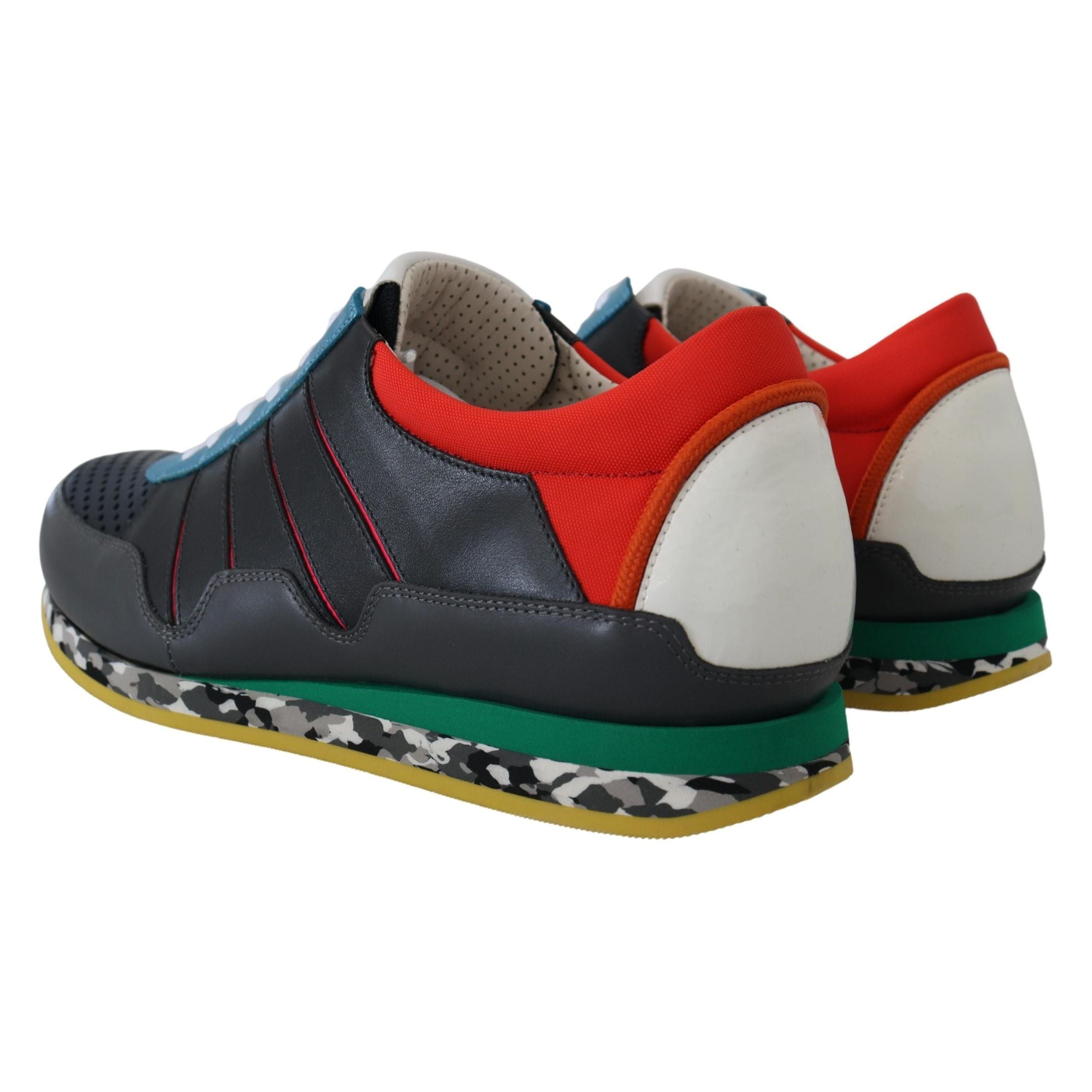 Dolce & Gabbana Multicolor Leather-Blend Low Top Sneakers