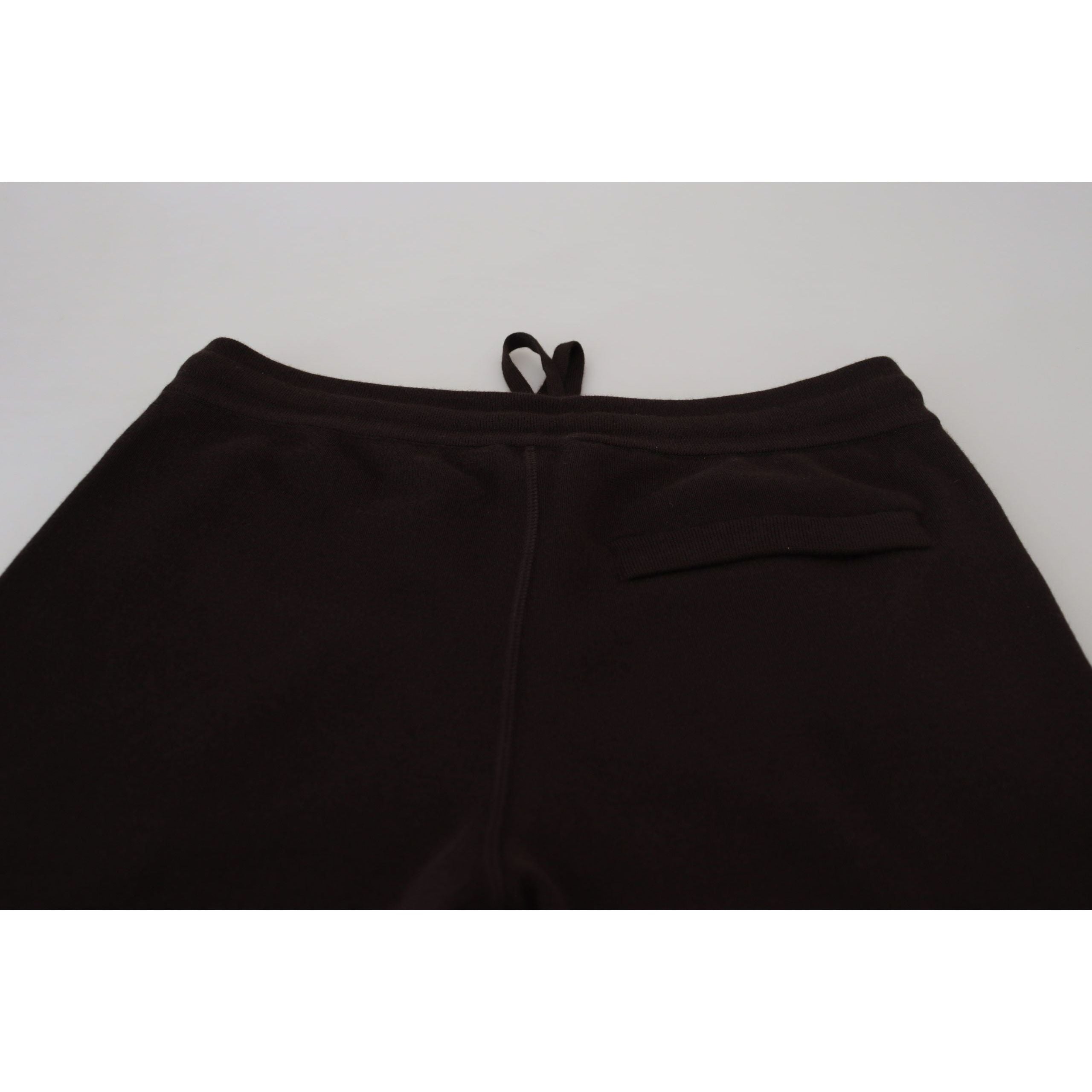 Dolce & Gabbana Navy Cashmere Blend Sweatpants Elegance