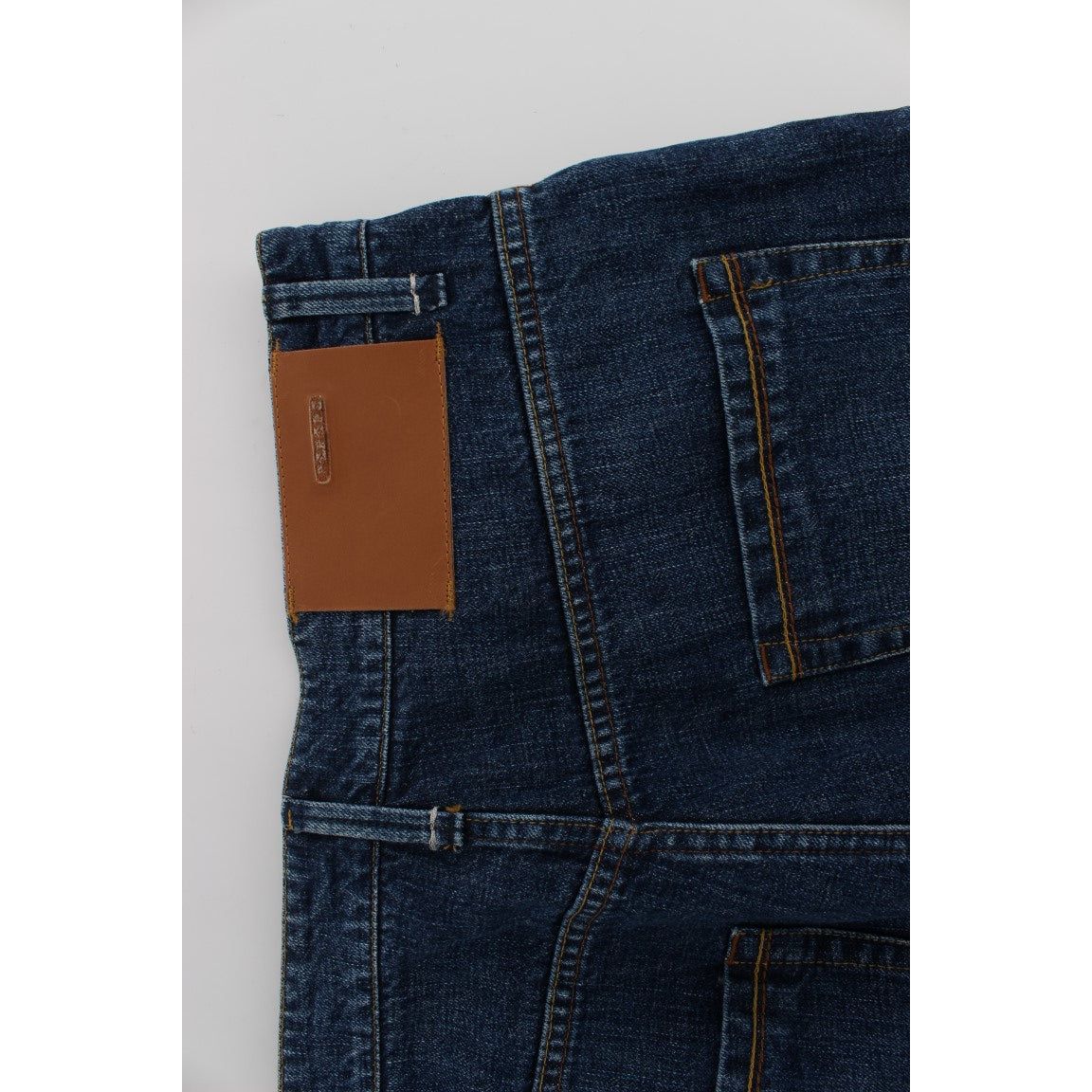 Acht Blue Cotton Baggy Loose Fit Jeans for Effortless Style